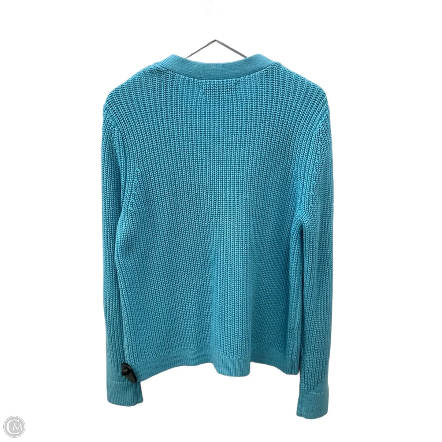Sweater Cardigan By Loft In Blue, Size: Xl