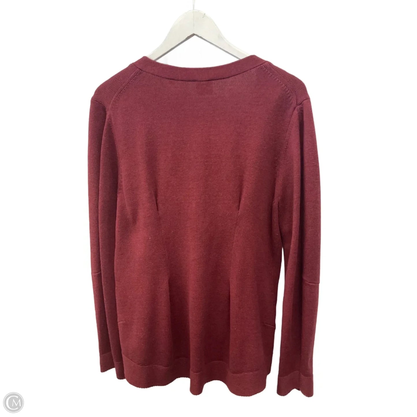 Sweater Cardigan By Cabi In Red, Size: L