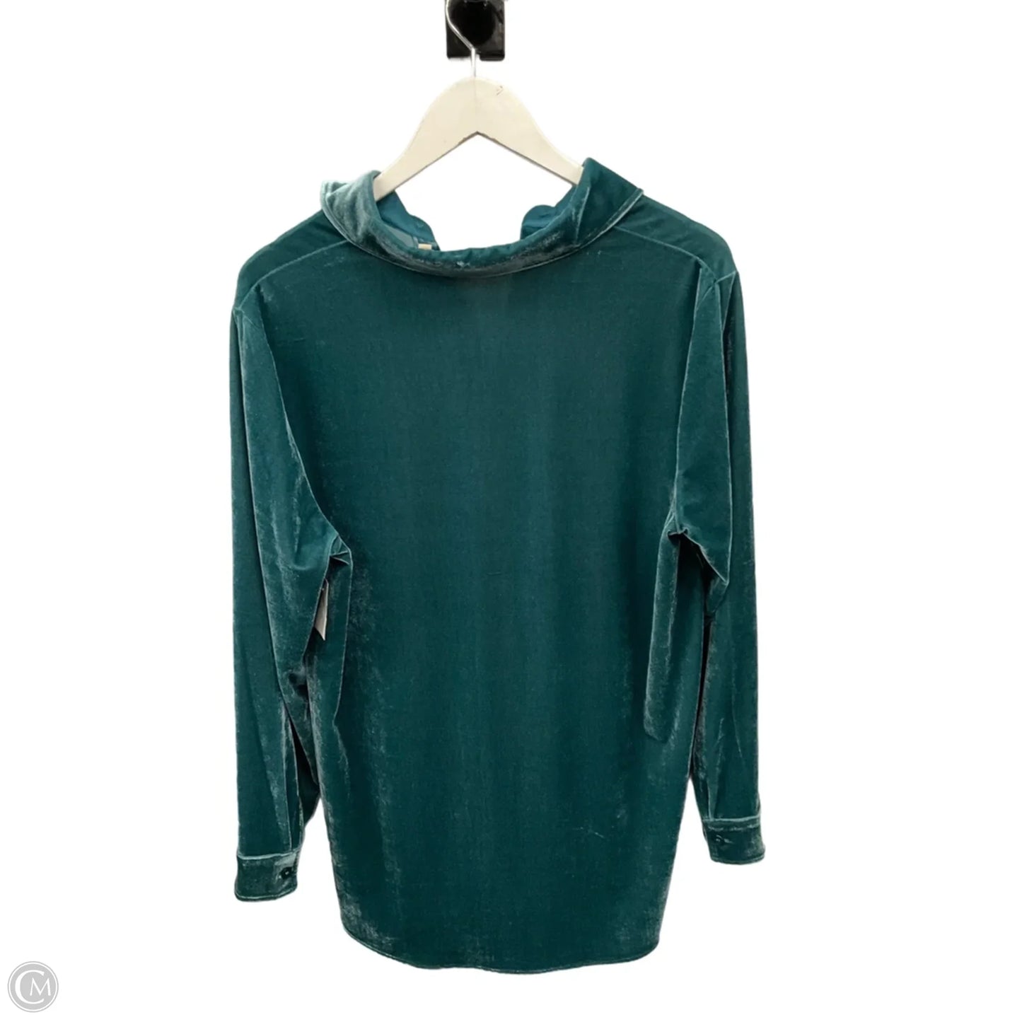 Top Long Sleeve By Soft Surroundings In Aqua, Size: M