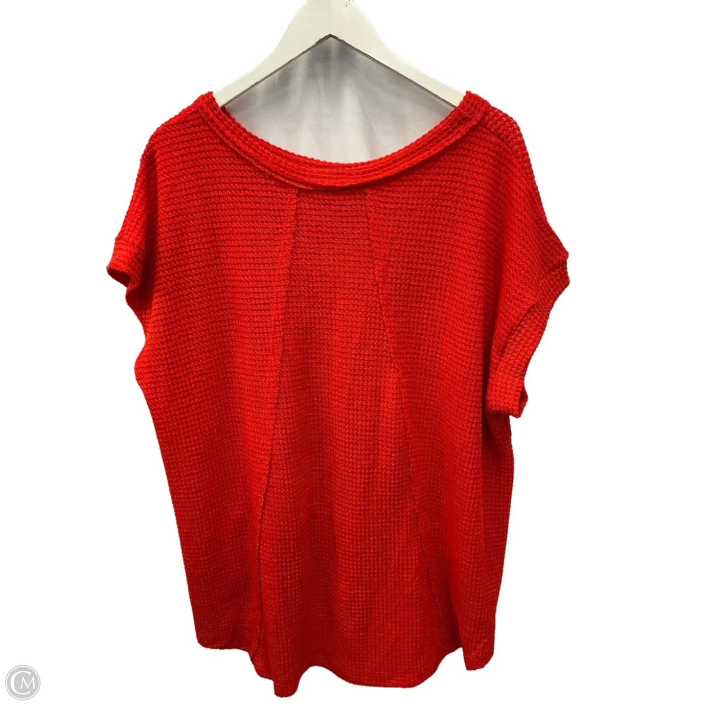 Top Short Sleeve By Andree By Unit In Red, Size: 2x