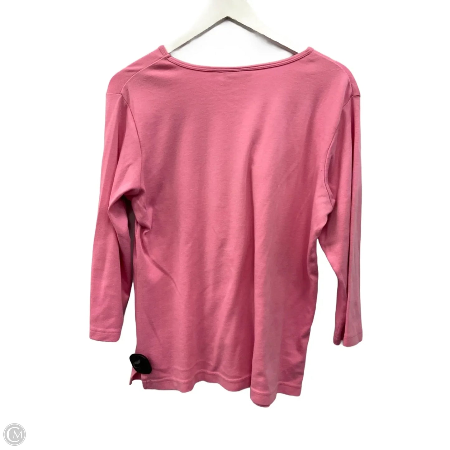 Top Long Sleeve By Quaker Factory In Pink, Size: M