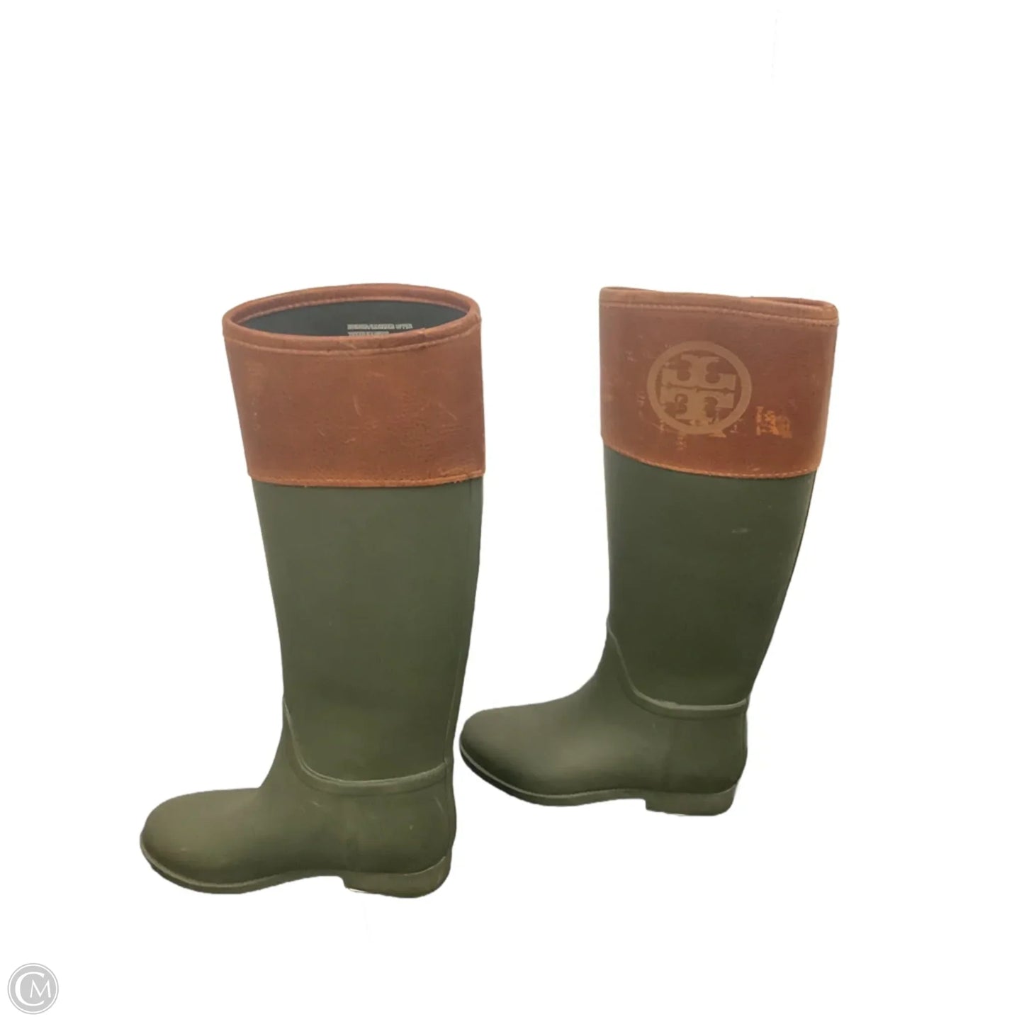 Boots Designer By Tory Burch In Green, Size: 6