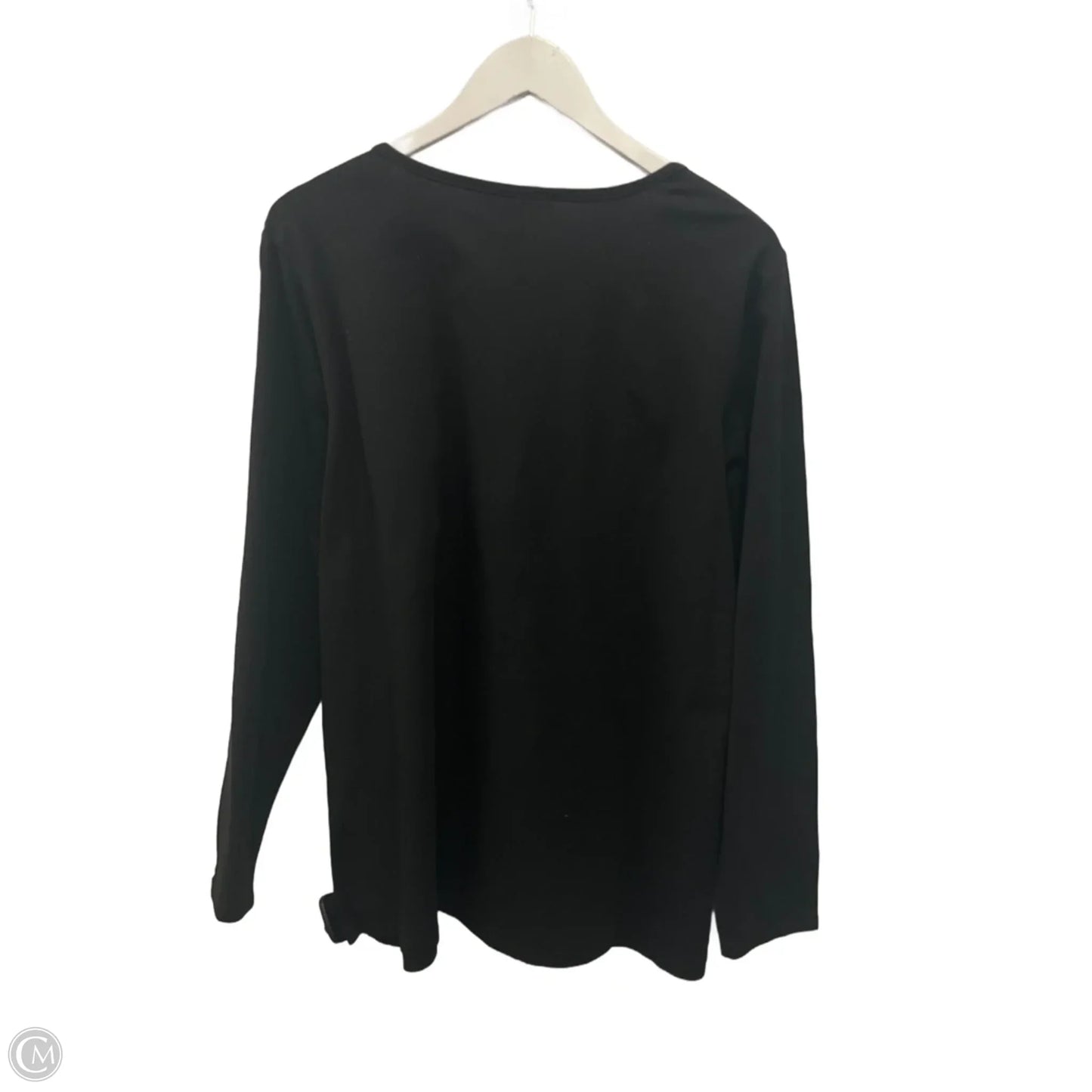 Top Long Sleeve By Christopher And Banks In Black, Size: Xl