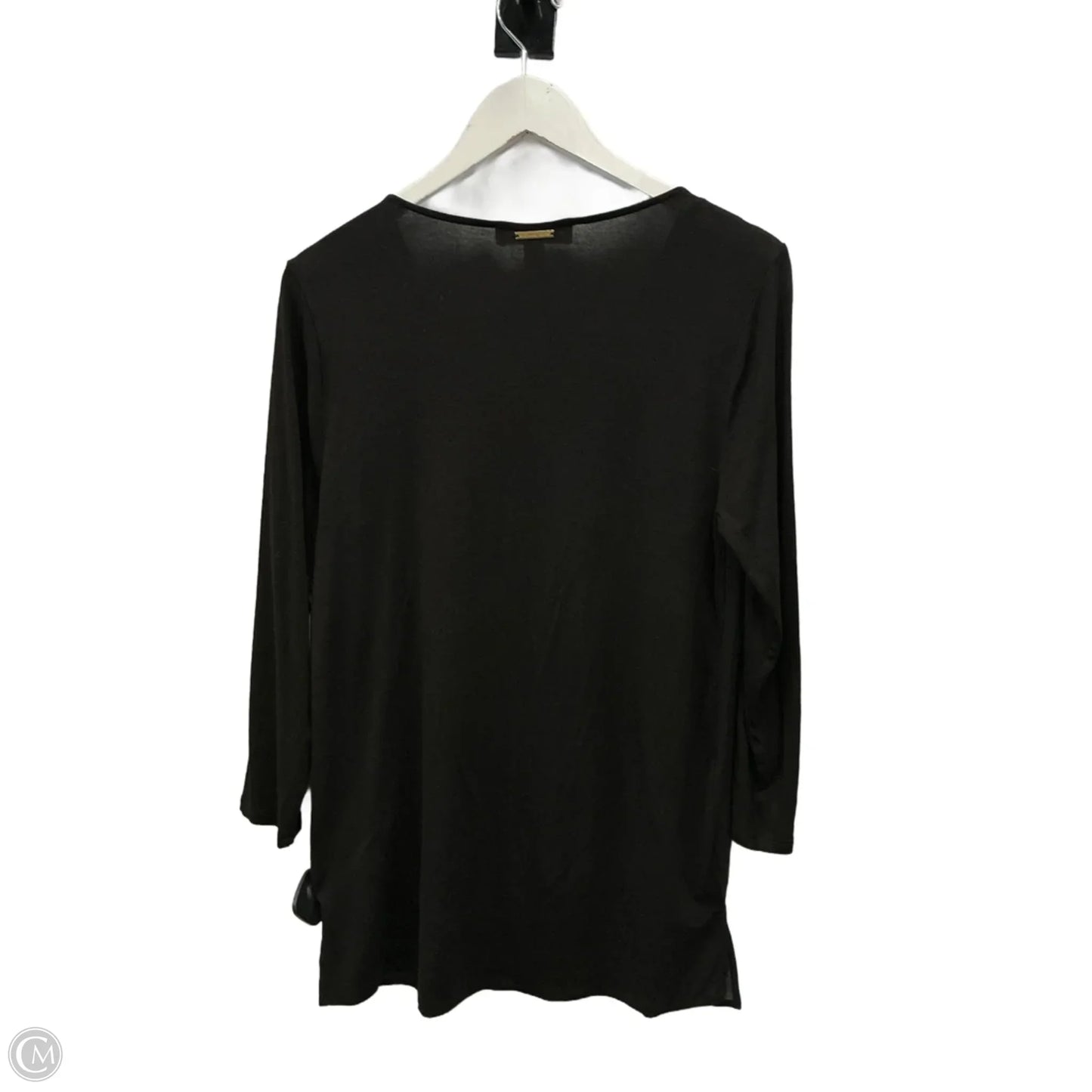 Top 3/4 Sleeve By Michael By Michael Kors In Black, Size: S