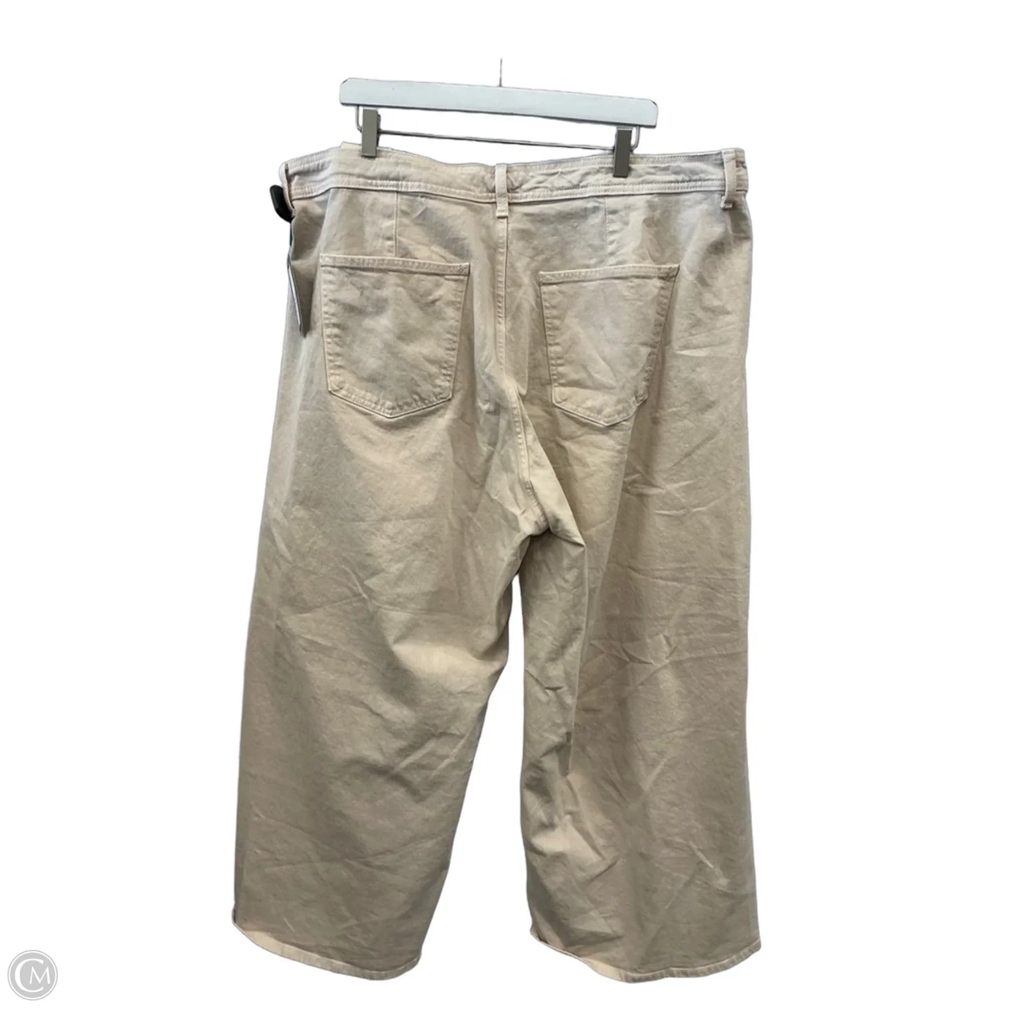 Jeans Wide Leg By Universal Thread In Cream Denim, Size: 22