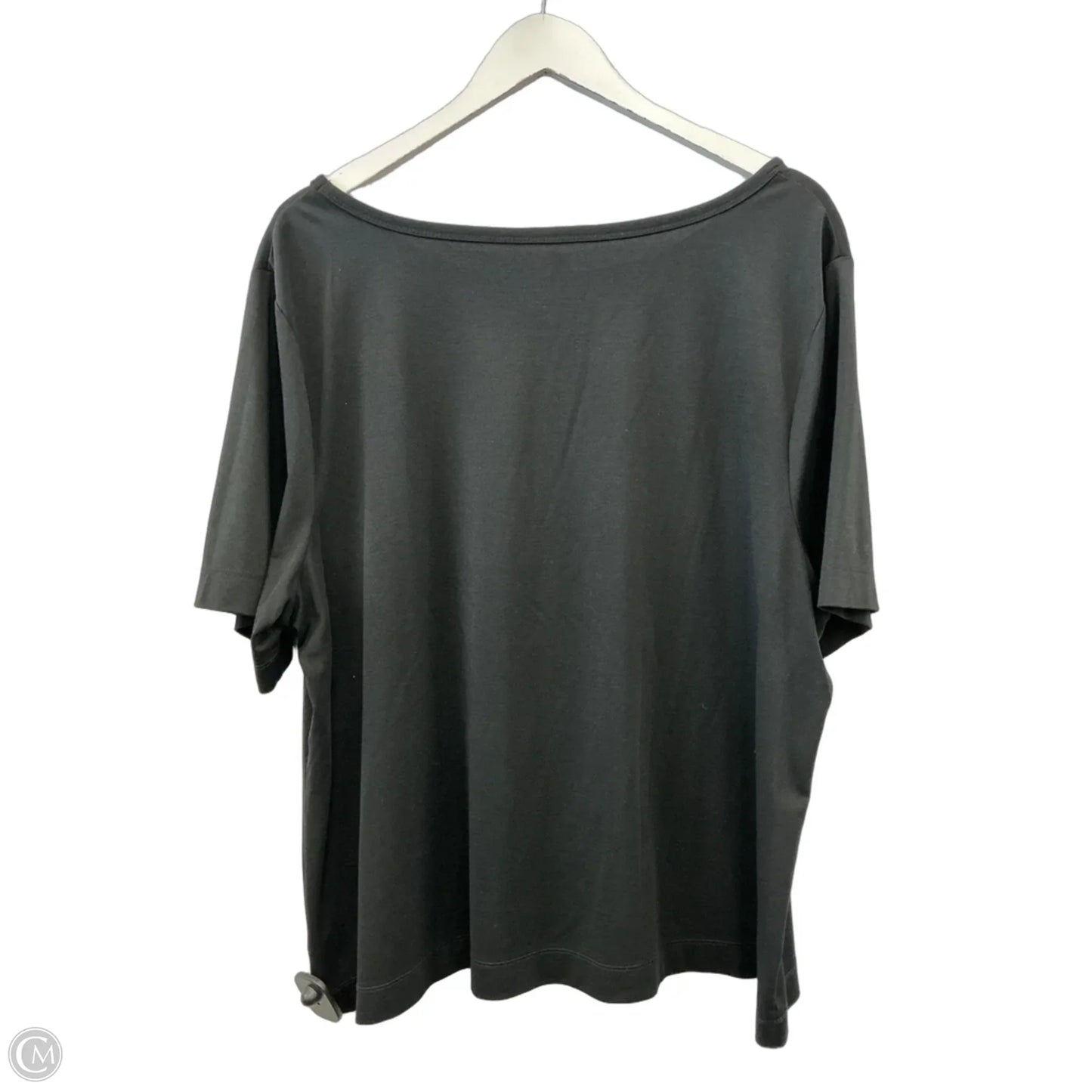 Top Short Sleeve By Talbots In Black, Size: 2x