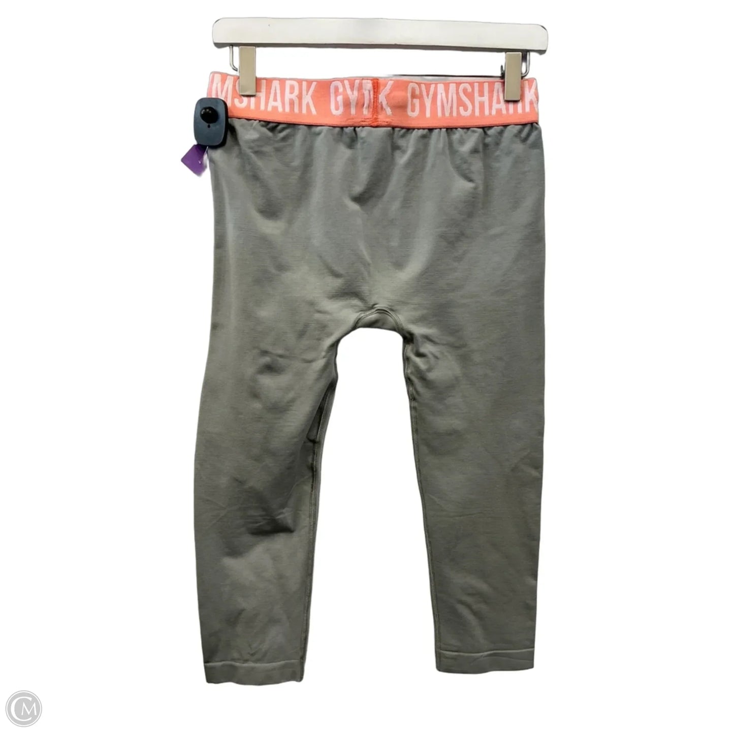 Athletic Capris By Gym Shark In Grey, Size: L