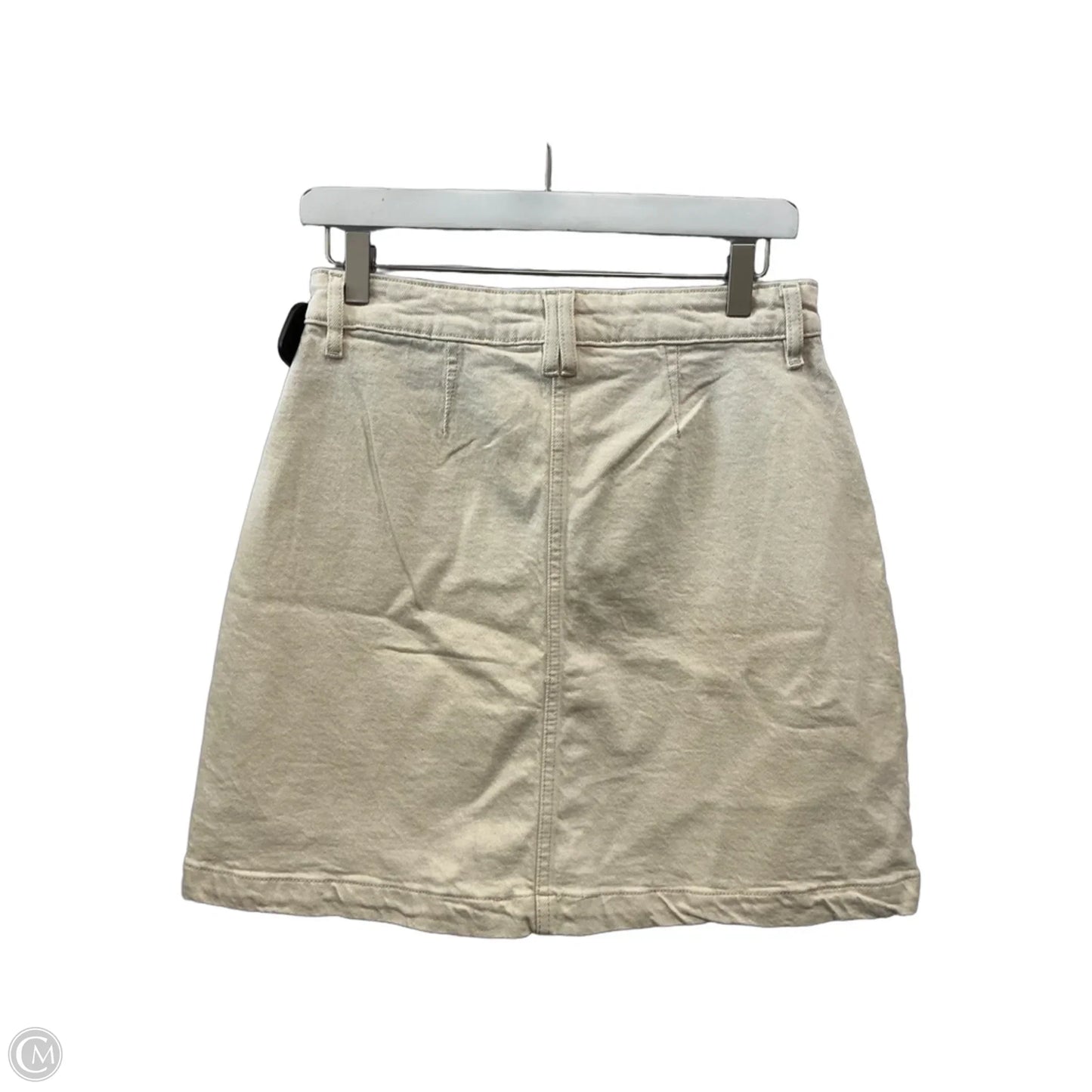 Skirt Mini & Short By On 34th In Cream Denim, Size: 8