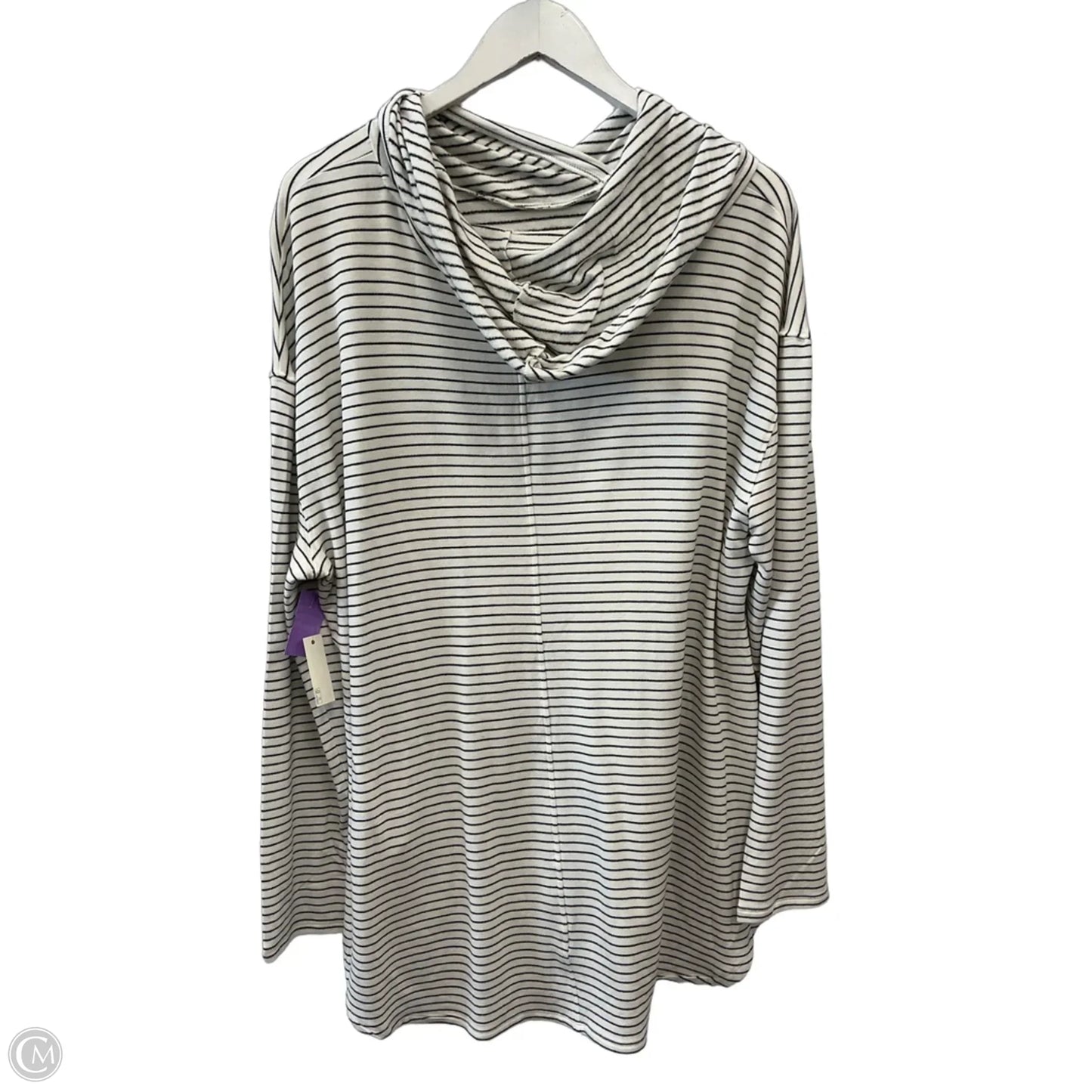Top Long Sleeve By Daily Ritual In Black & White, Size: Xxl