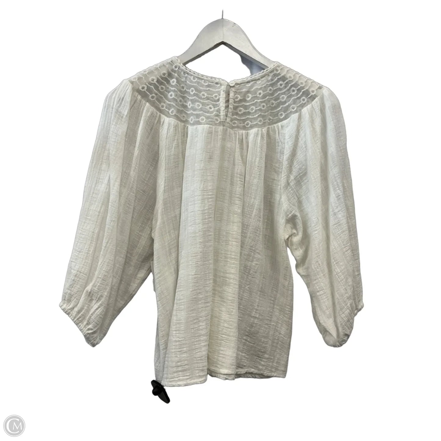 Top 3/4 Sleeve By Bb Dakota In White, Size: S