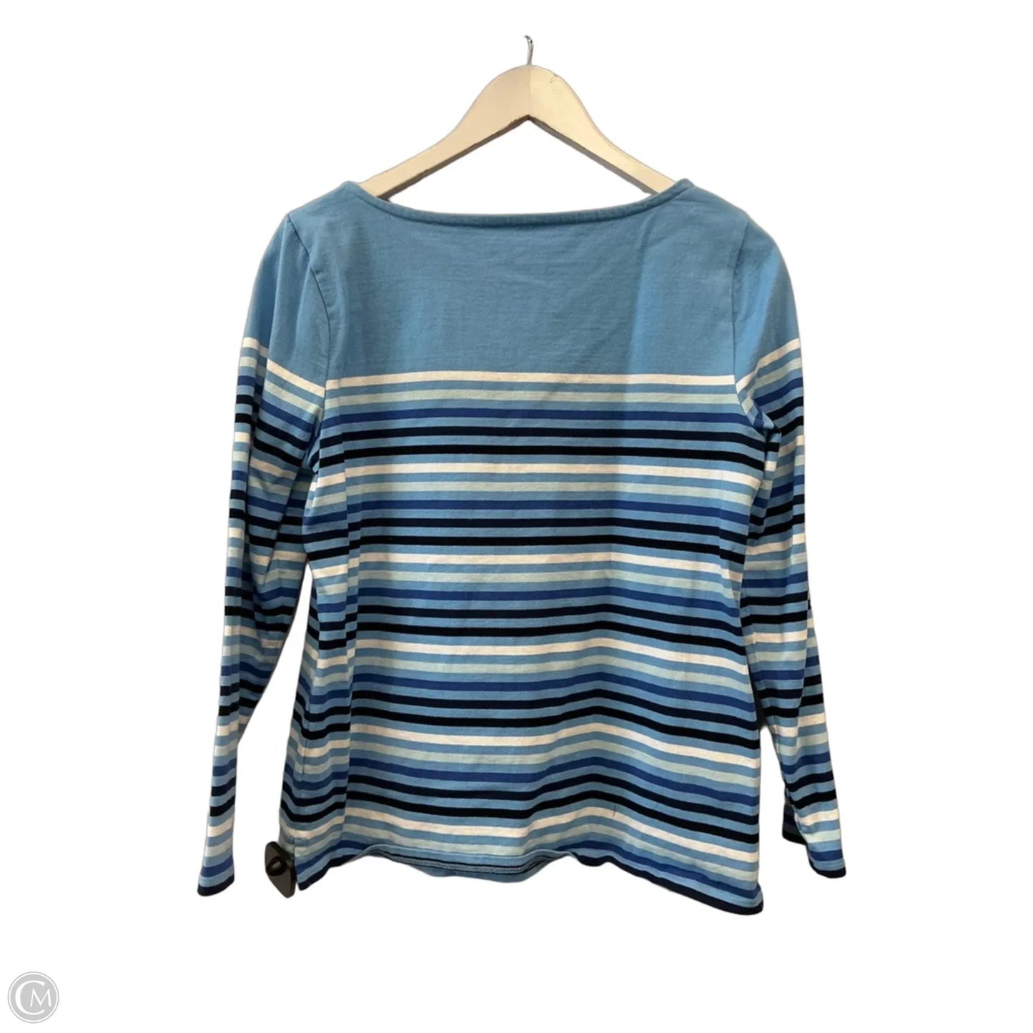 Top Long Sleeve By Talbots In Blue, Size: Mp
