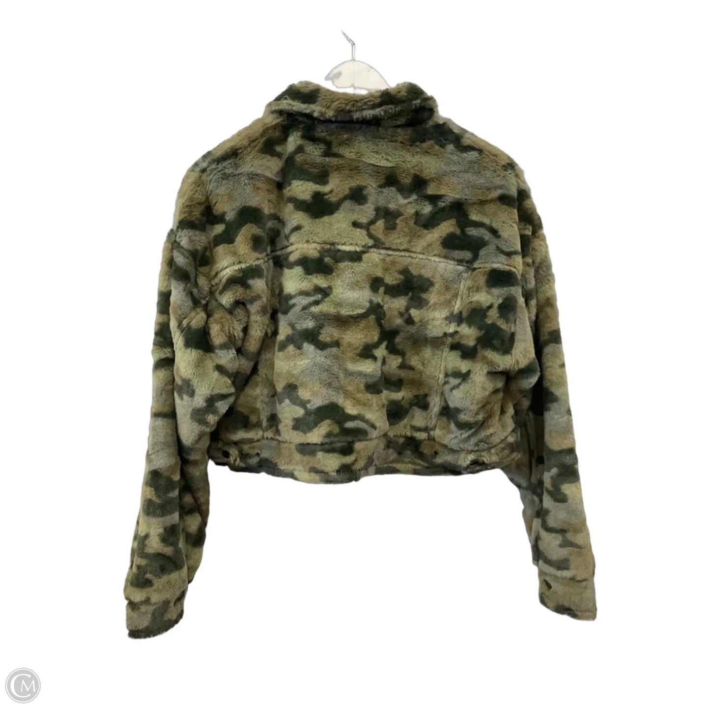 Jacket Faux Fur & Sherpa By Kancan In Camouflage Print, Size: M