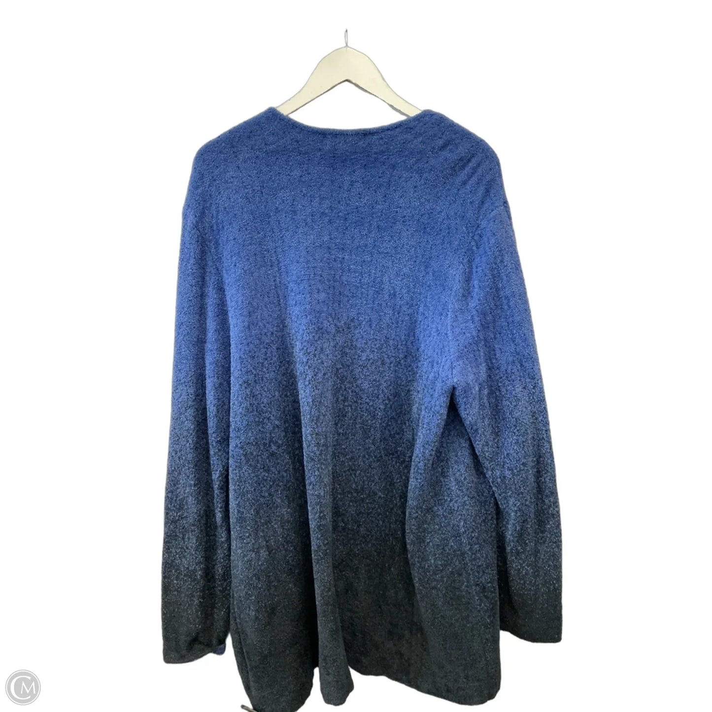 Sweater Cardigan By Barefoot Dreams In Blue, Size: 3x
