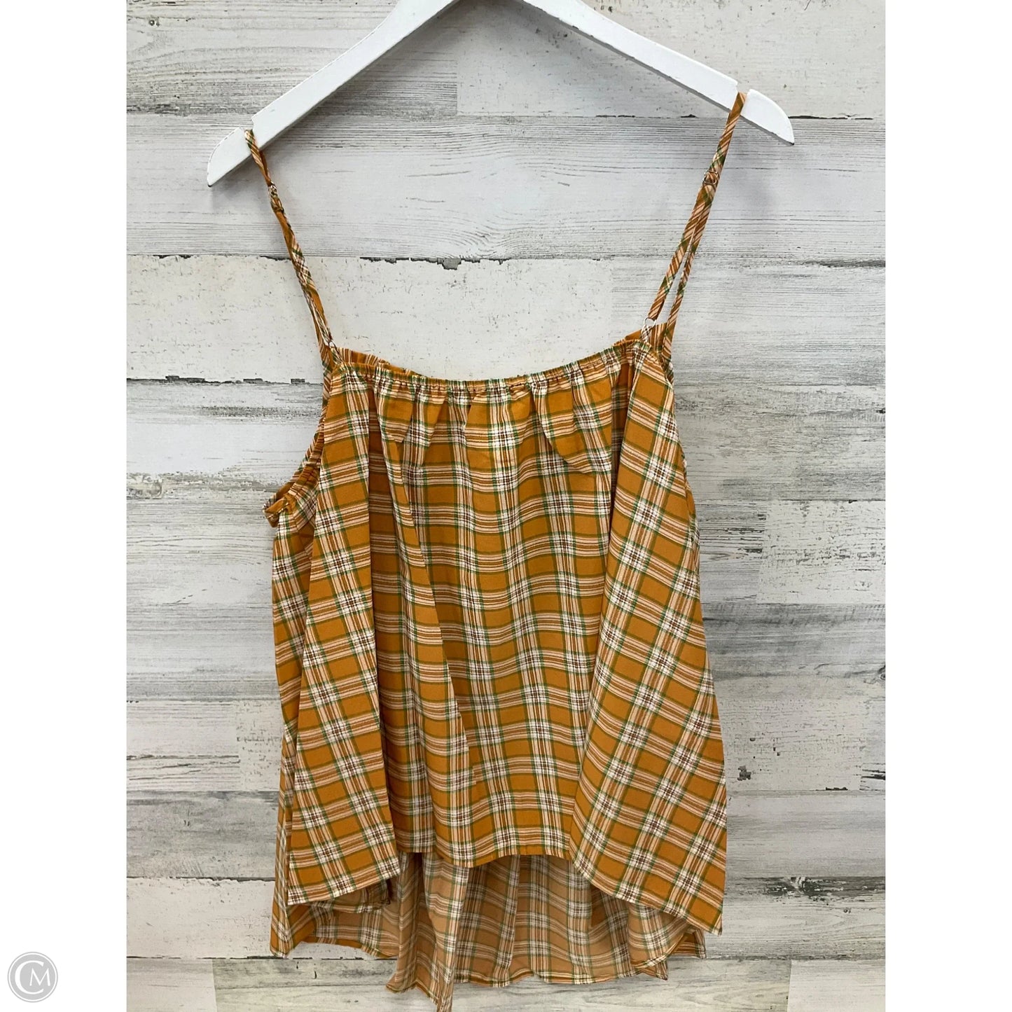 Top Sleeveless By Davi & Dani In Yellow, Size: 3x