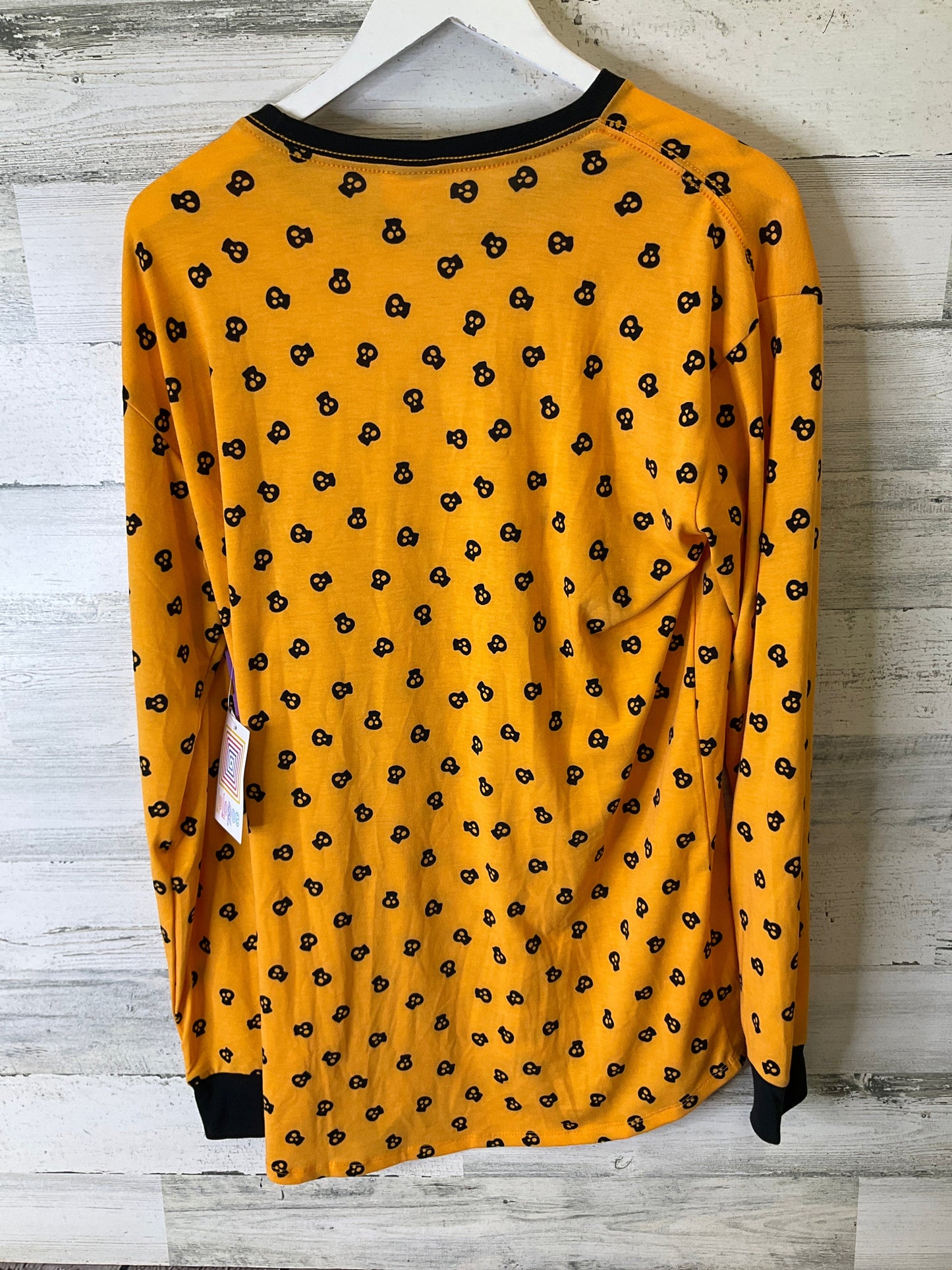 Top Long Sleeve By Lularoe In Orange, Size: M