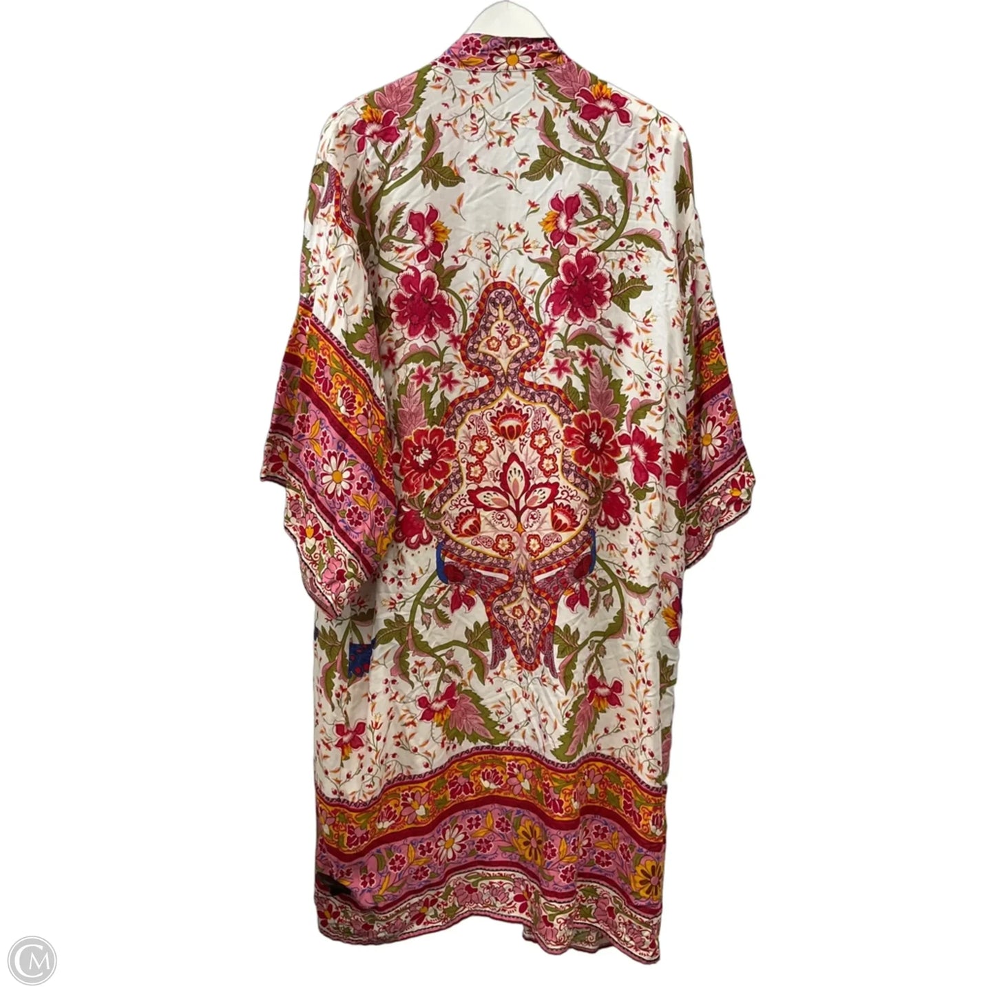 Kimono By Clothes Mentor In Floral Print, Size: Osfm