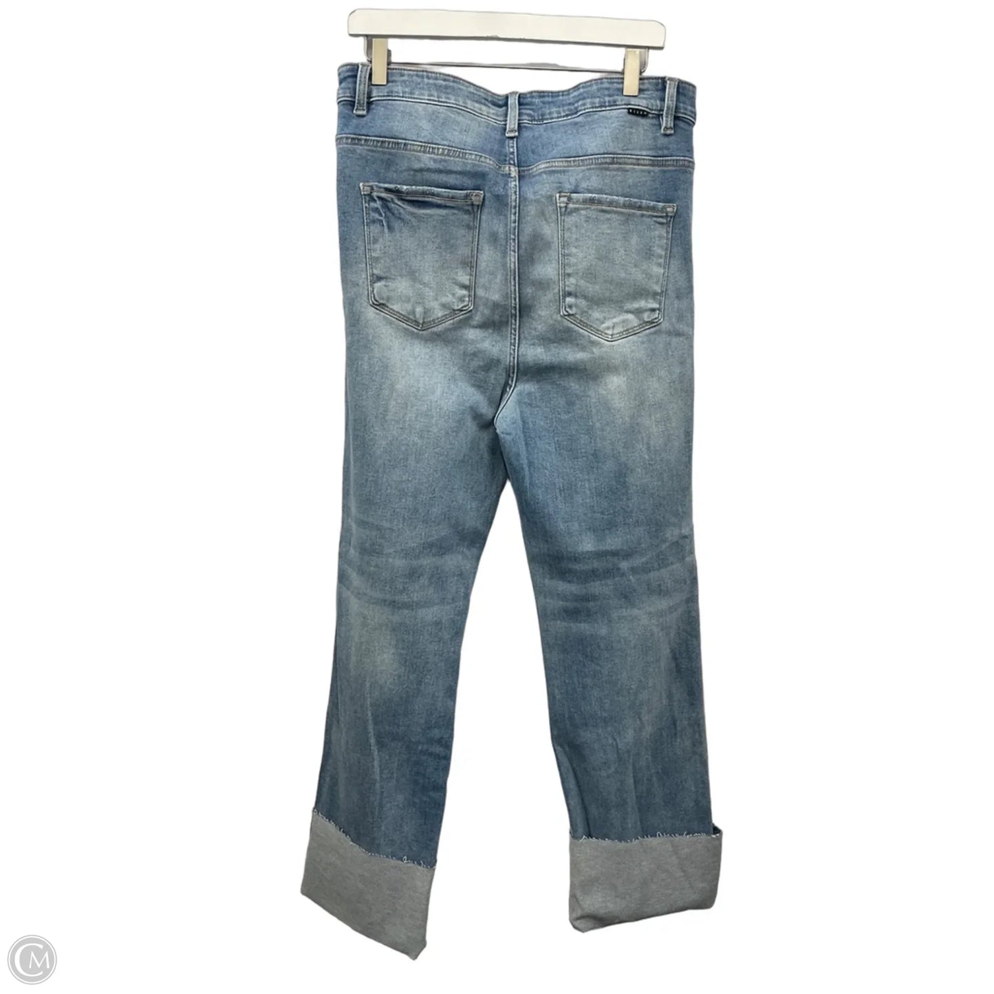 Jeans Straight By Risen In Blue Denim, Size: 18