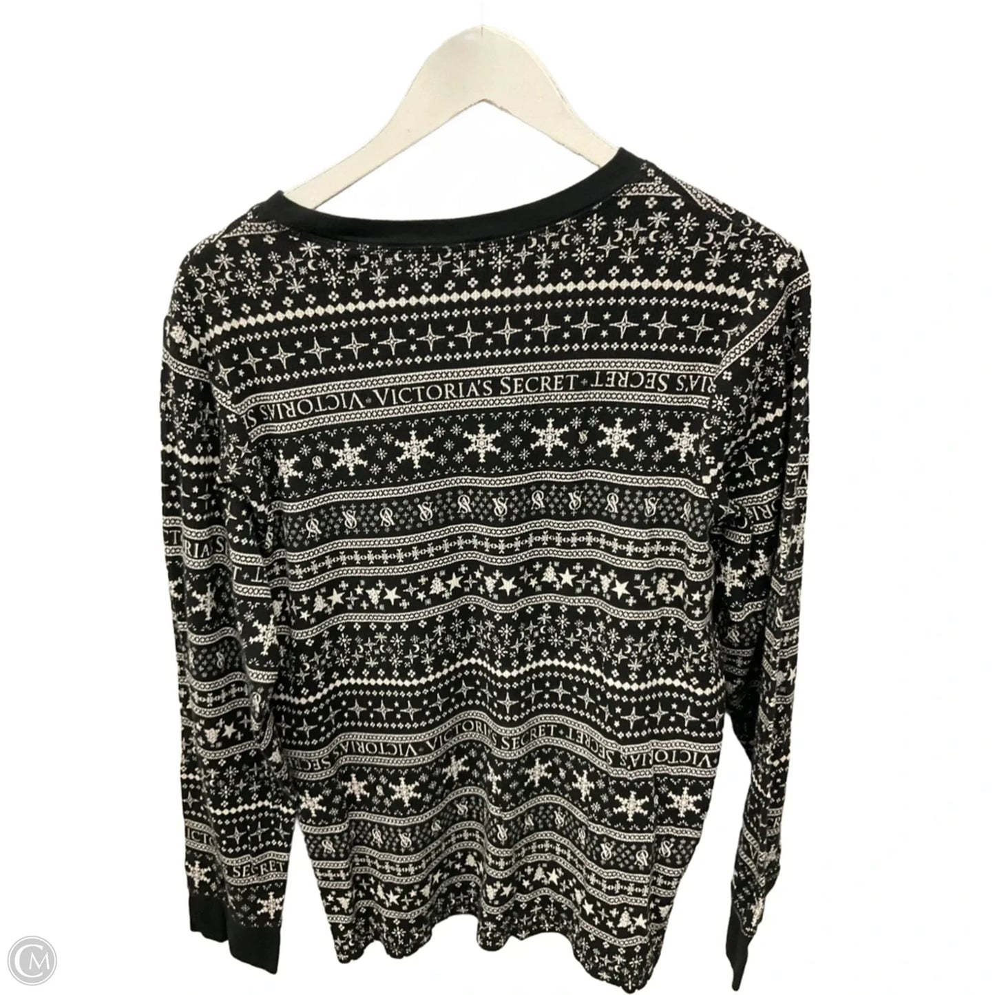 Top Long Sleeve By Victorias Secret In Black, Size: 2x