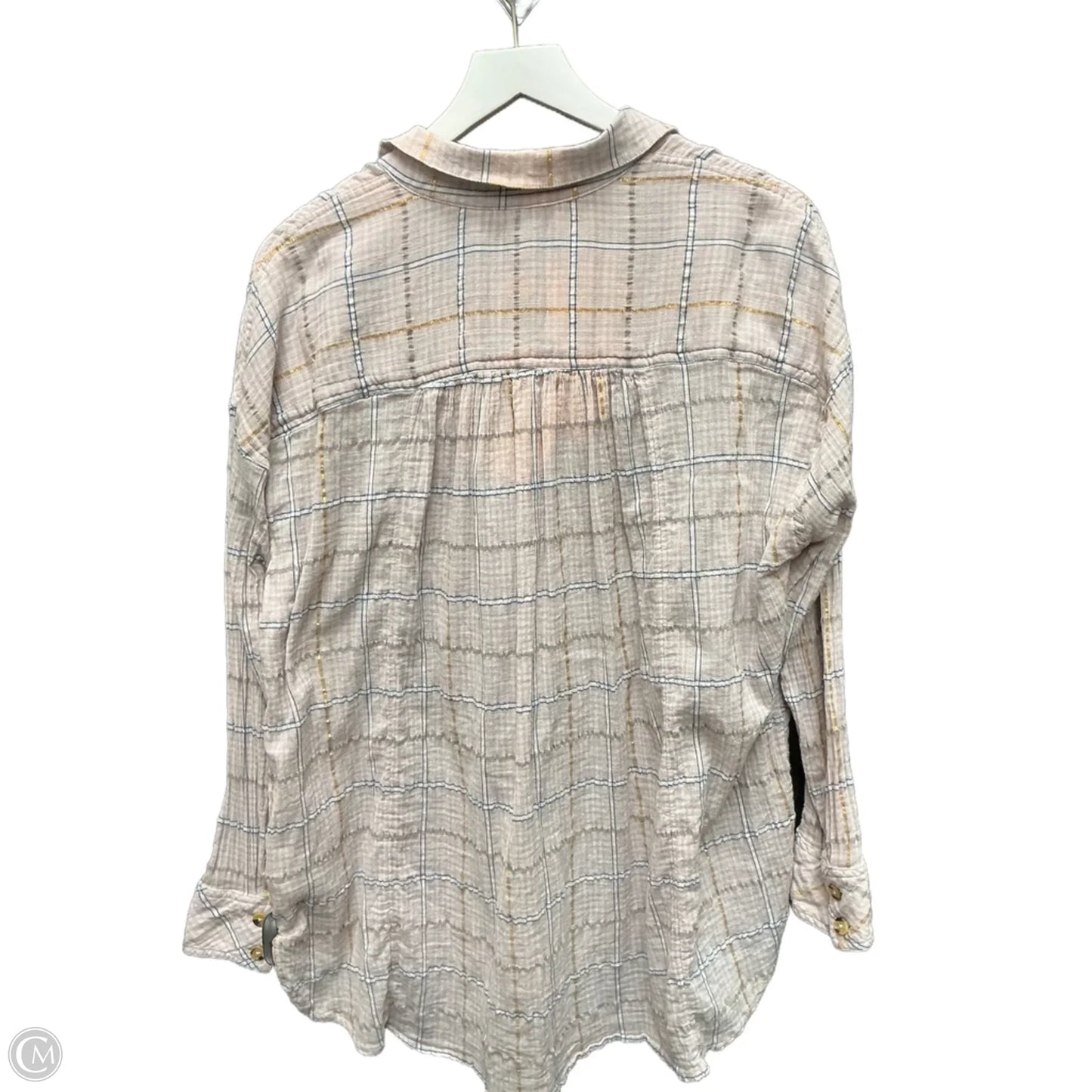 Top Long Sleeve By Free People In Pink, Size: M