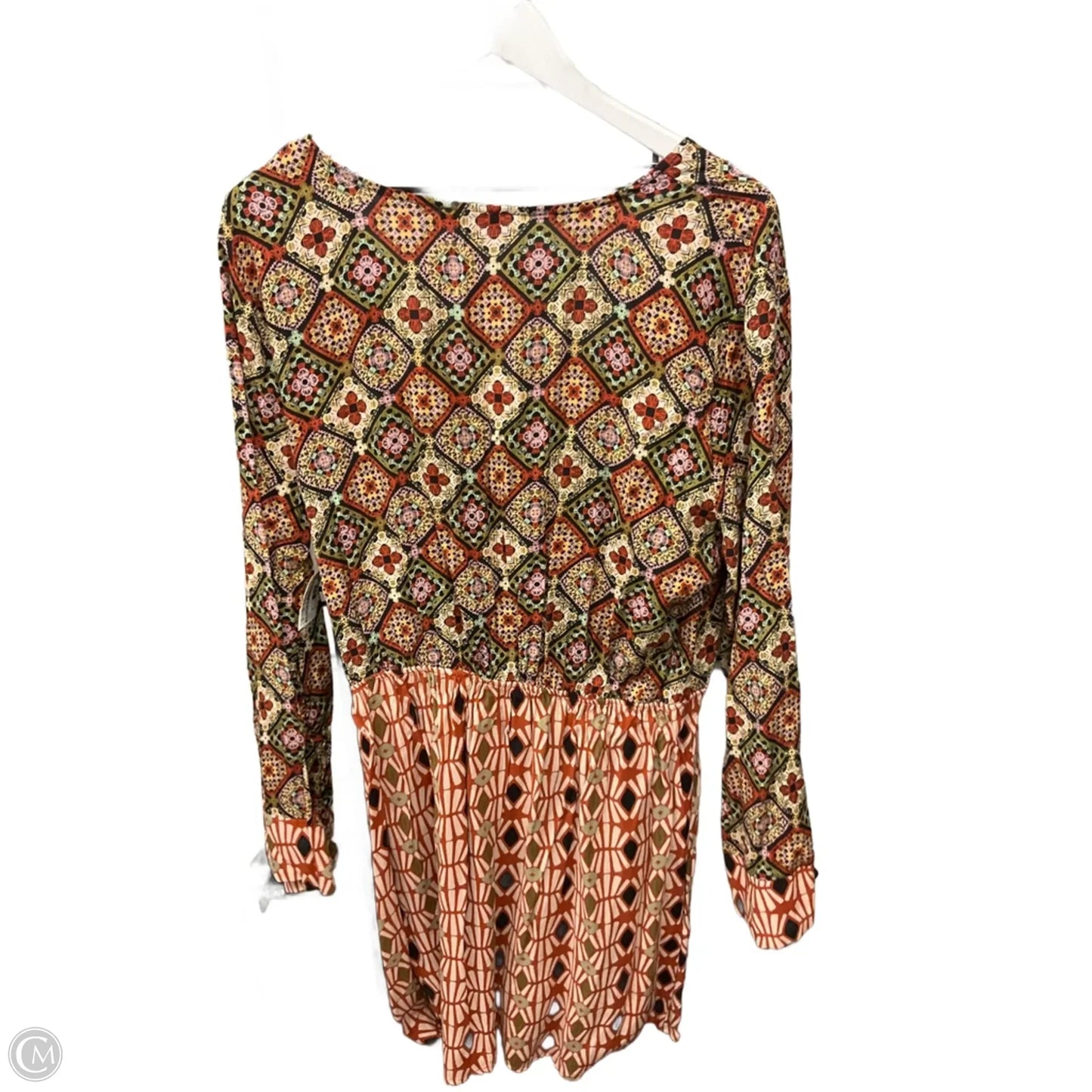 Tunic 3/4 Sleeve By Fashion Nova In Multi-colored, Size: 1x