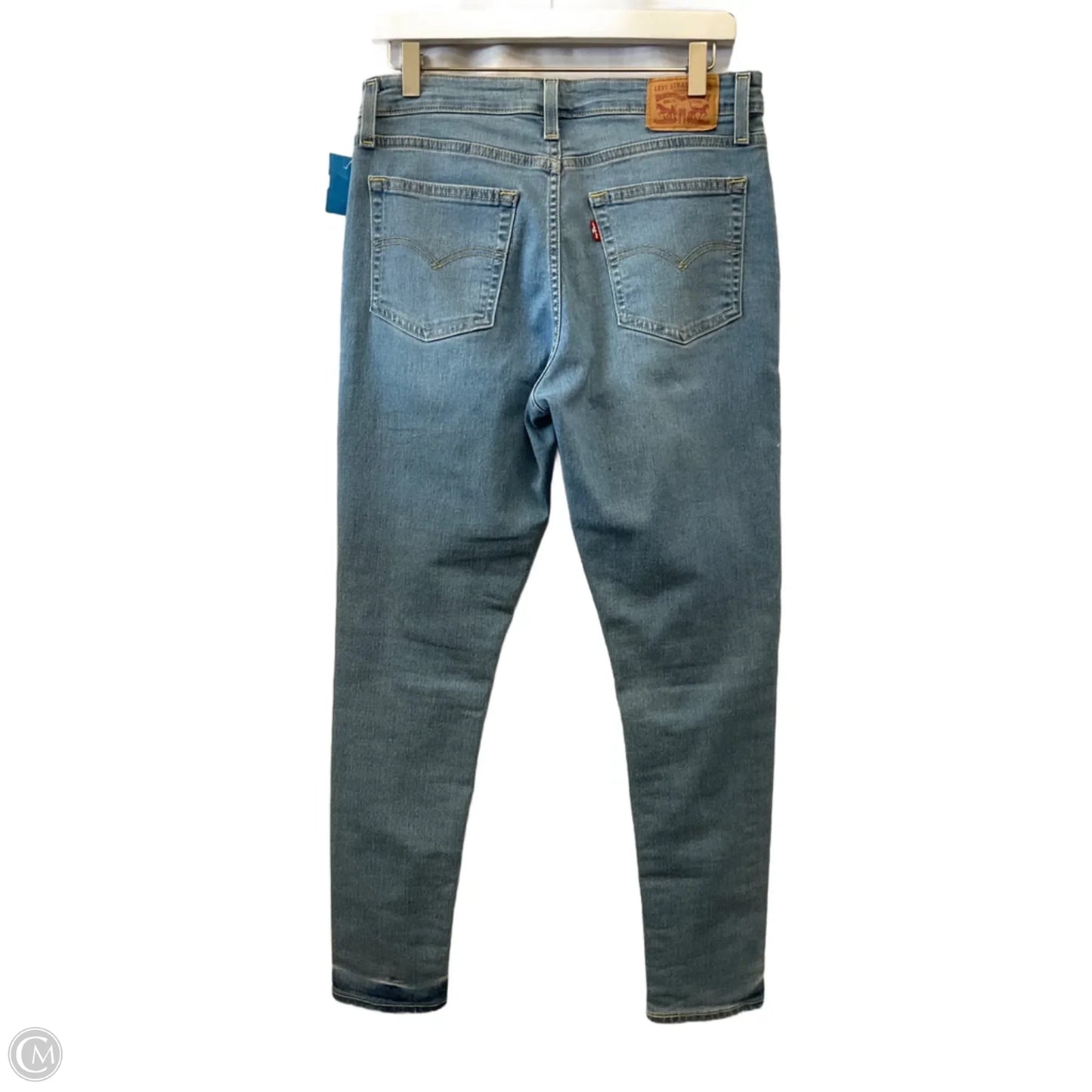 Jeans Skinny By Levis In Blue Denim, Size: 10