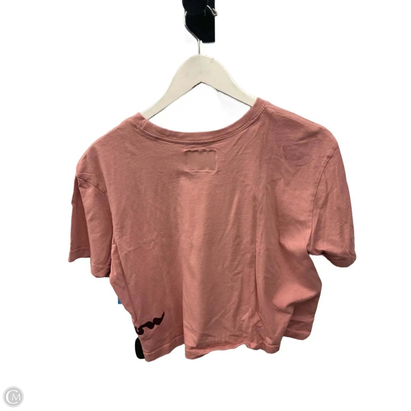 Top Short Sleeve By Champion In Pink, Size: L