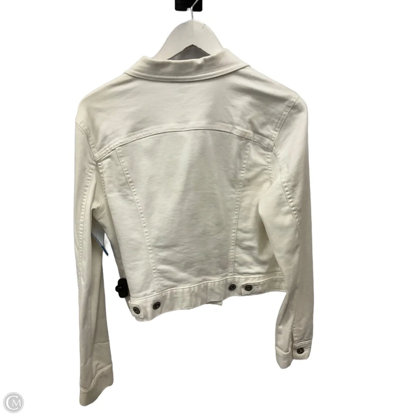 Jacket Denim By Ana In White Denim, Size: M