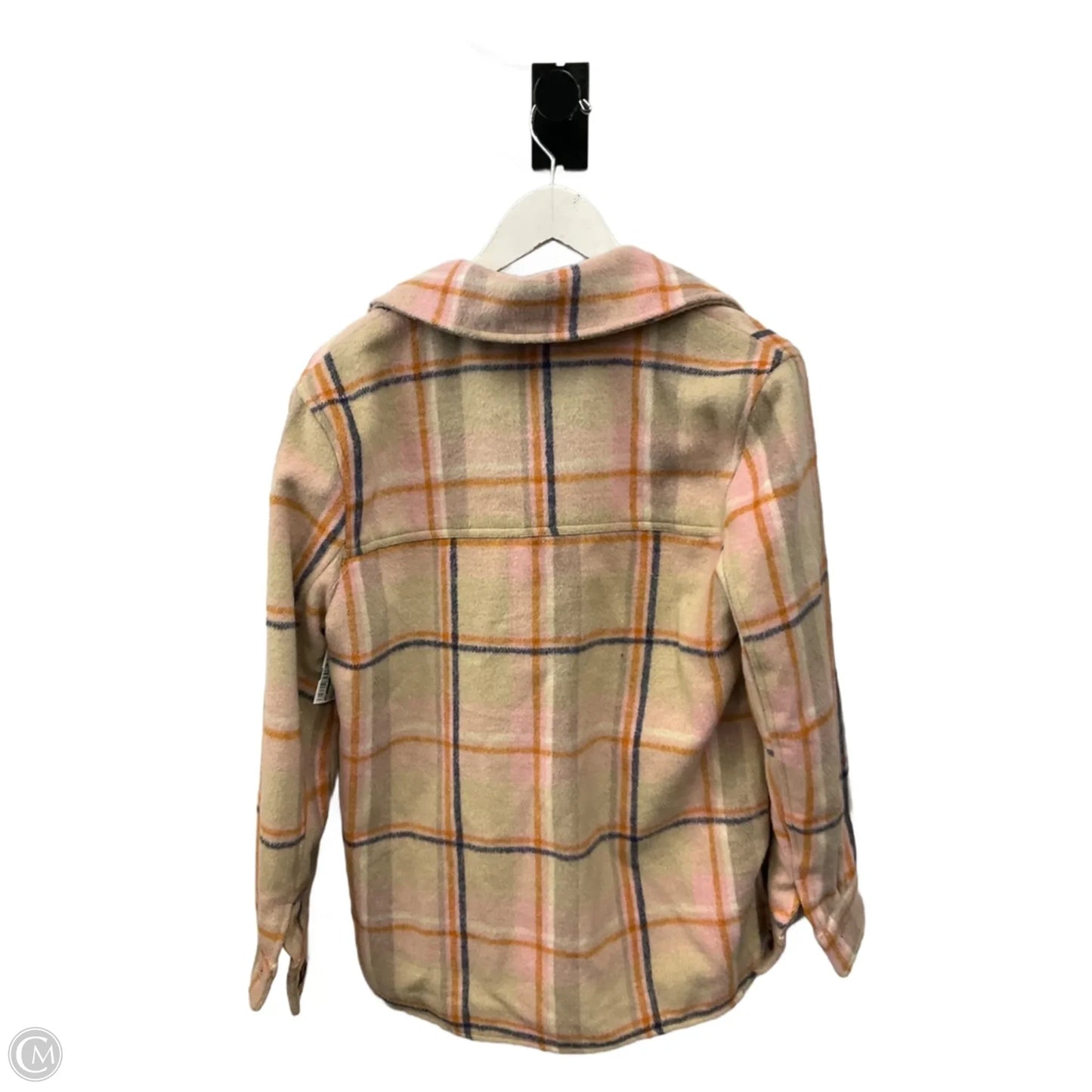 Jacket Shirt By So In Beige, Size: S