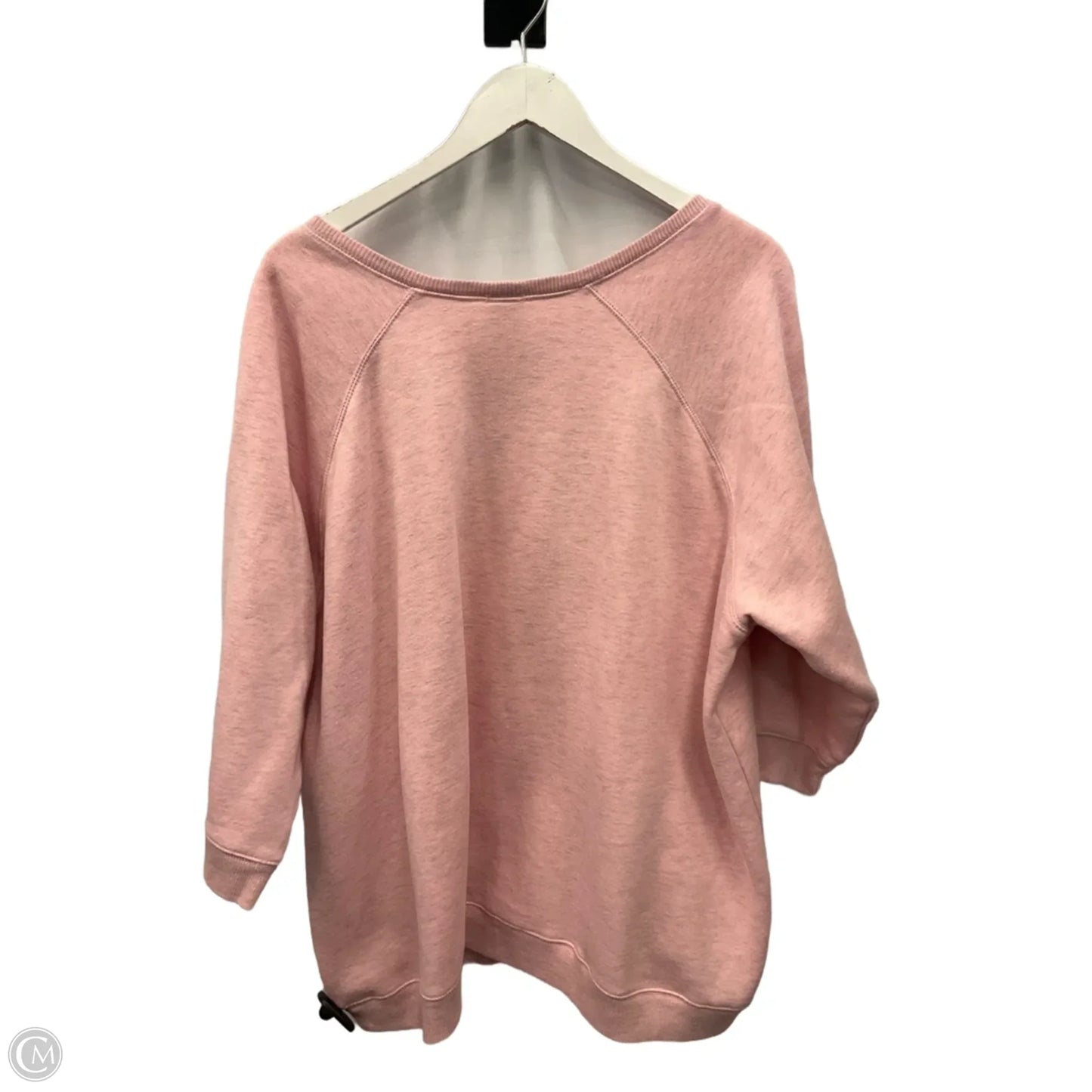 Sweatshirt Crewneck By Blair In Pink, Size: 2x
