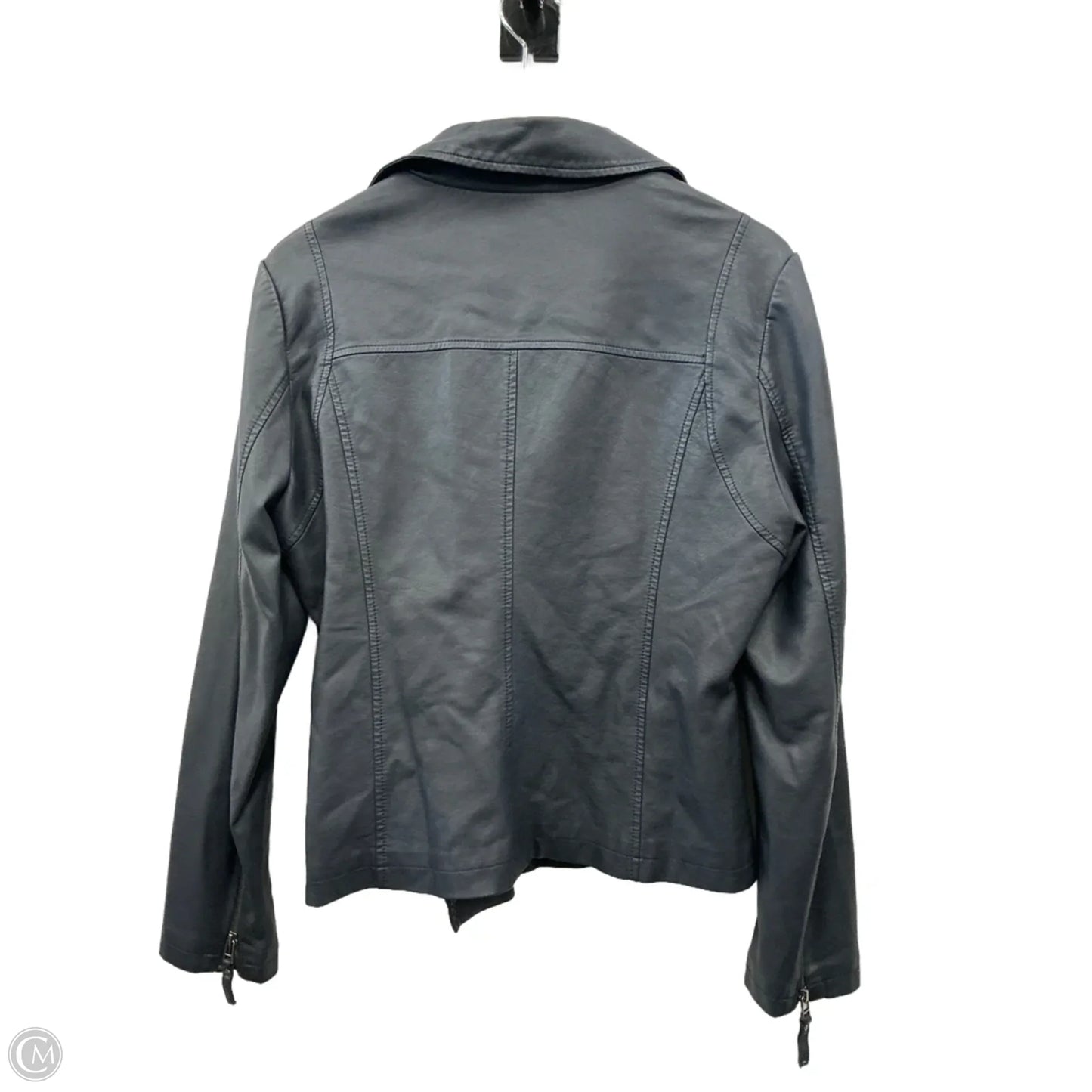 Jacket Moto By Max Studio In Navy, Size: M