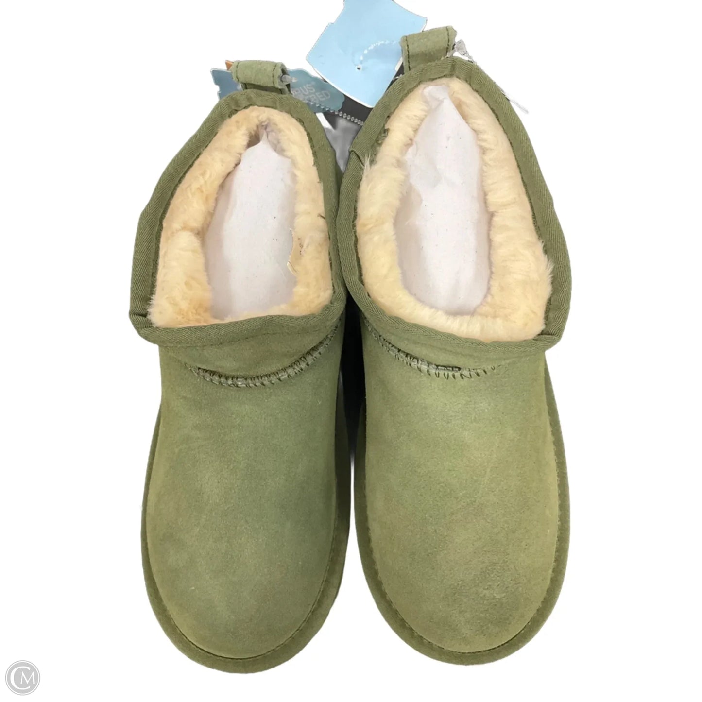 Boots Ankle Flats By Lamo In Green, Size: 8