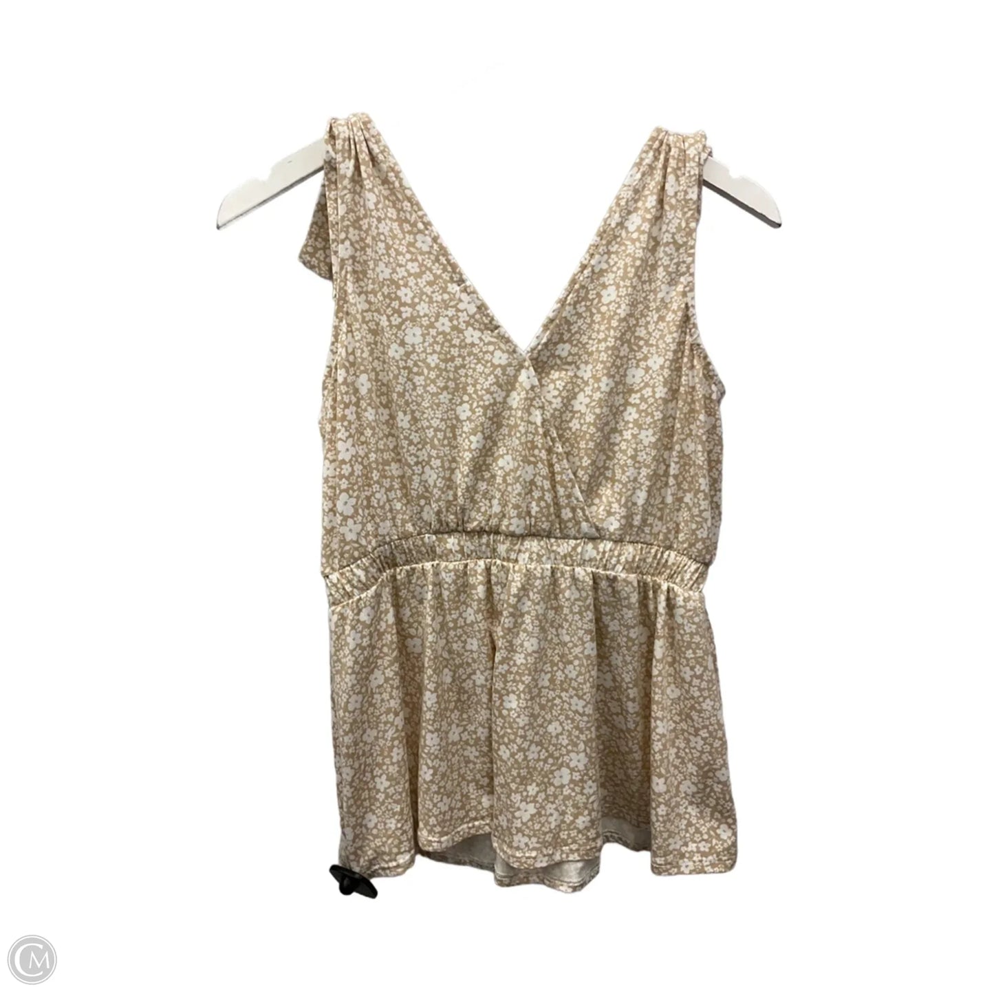 Top Sleeveless By Maurices In Tan, Size: S