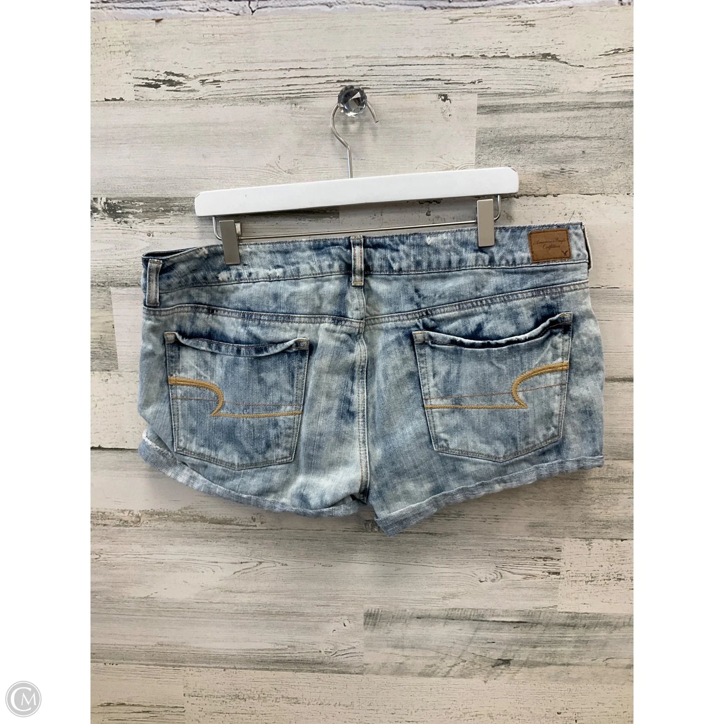Shorts By American Eagle In Blue Denim, Size: 18