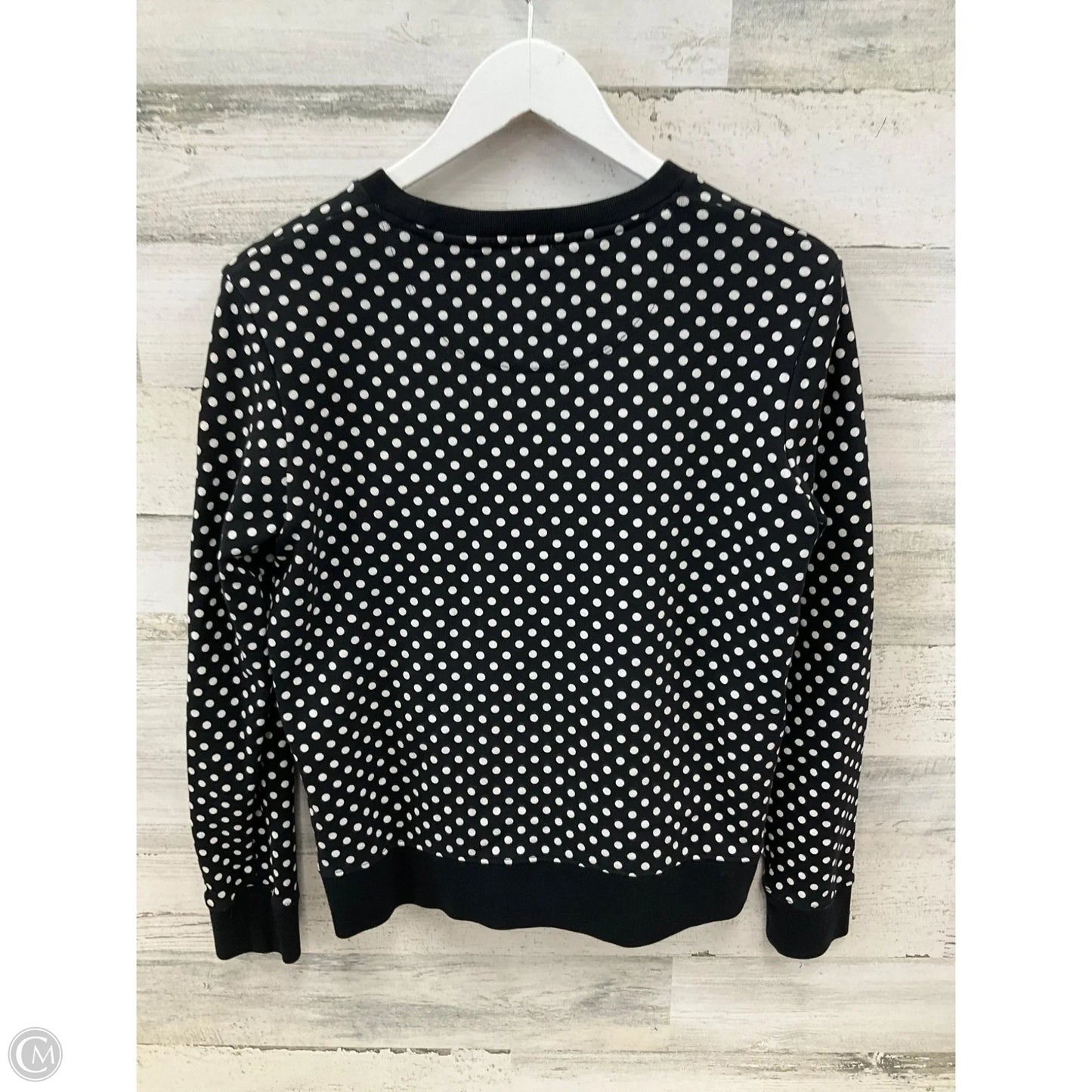 Sweatshirt Designer By Kate Spade In Polkadot Pattern, Size: S