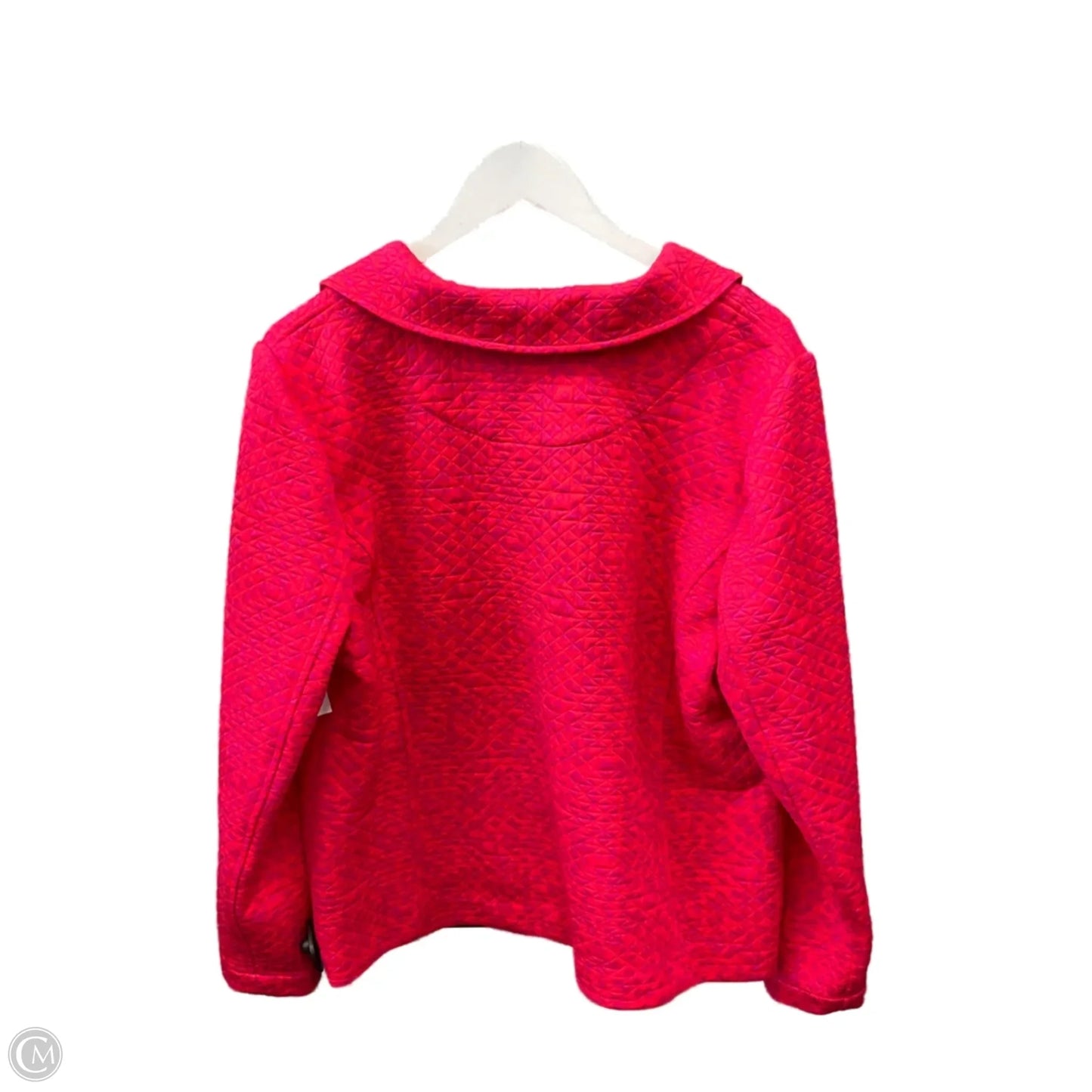 Jacket Other By Isaac Mizrahi Live Qvc In Pink & Red, Size: L