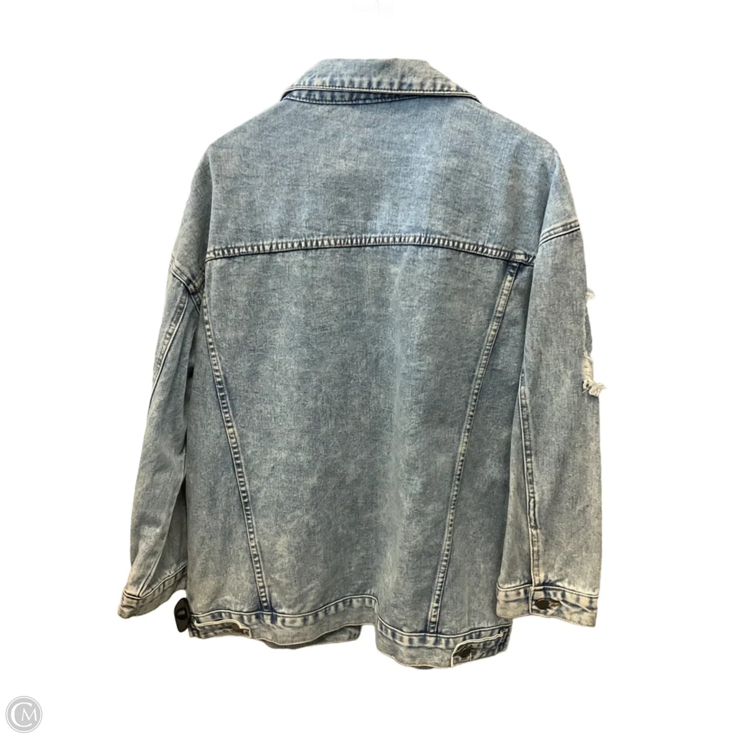 Jacket Denim By Shein In Blue Denim, Size: L