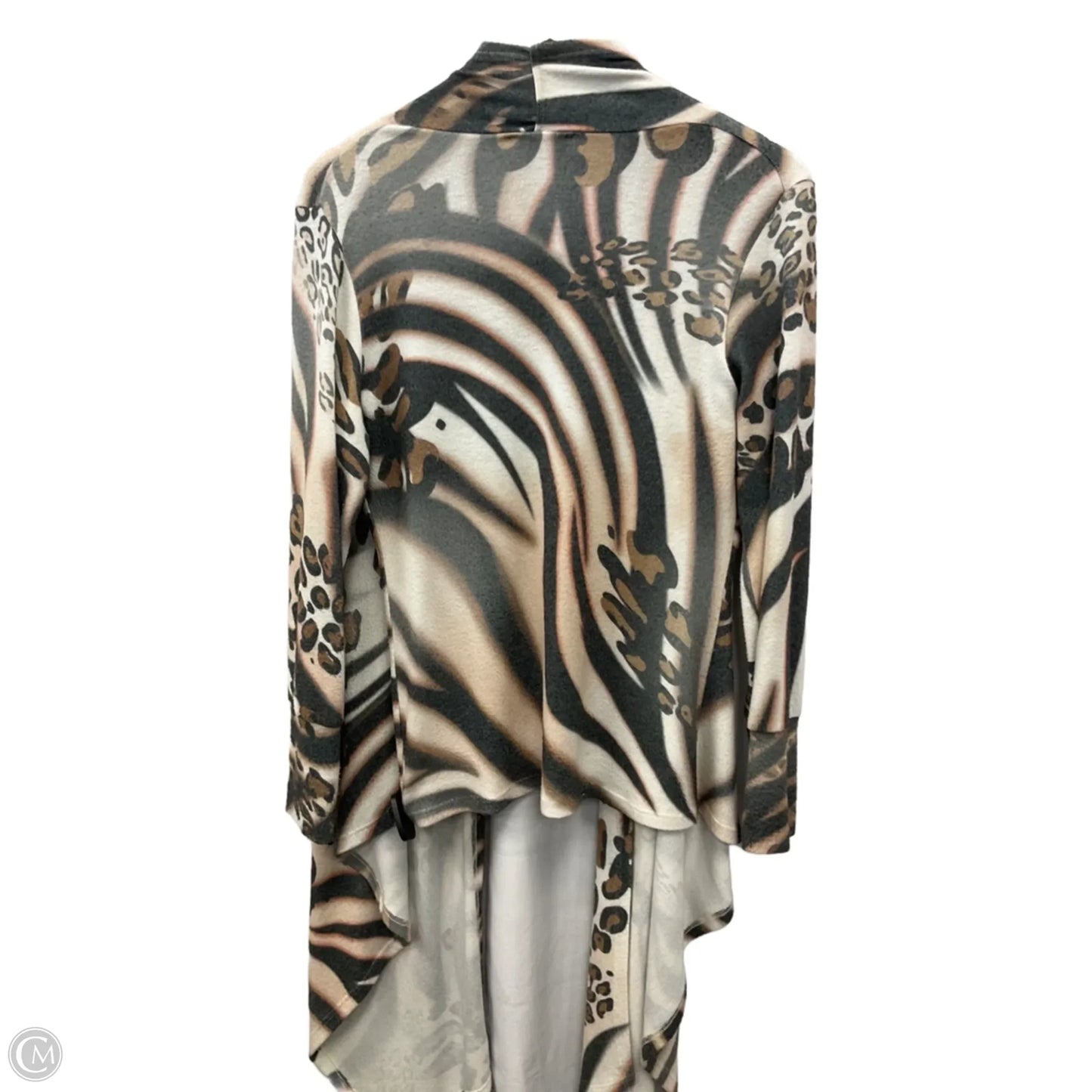 Cardigan By Boston Proper In Animal Print, Size: M