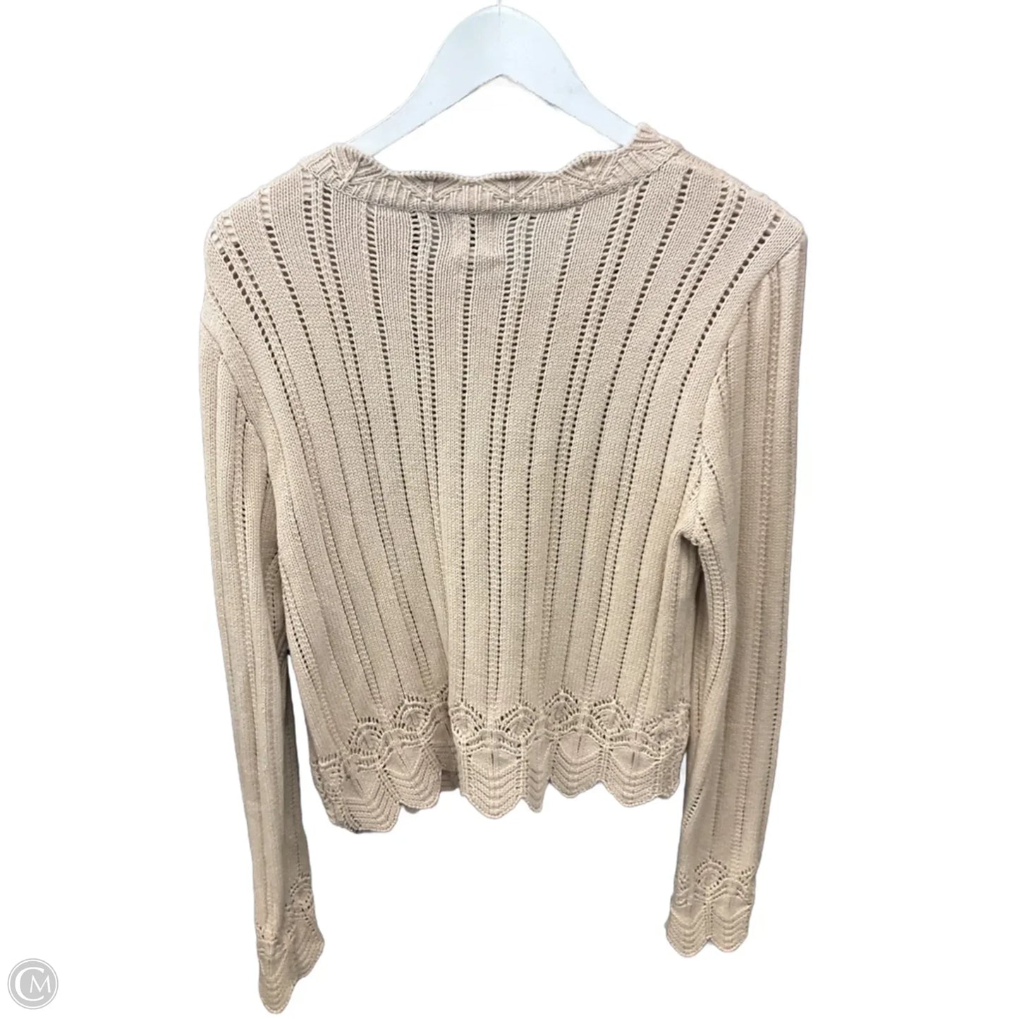 Sweater Cardigan By Joie In Tan, Size: L