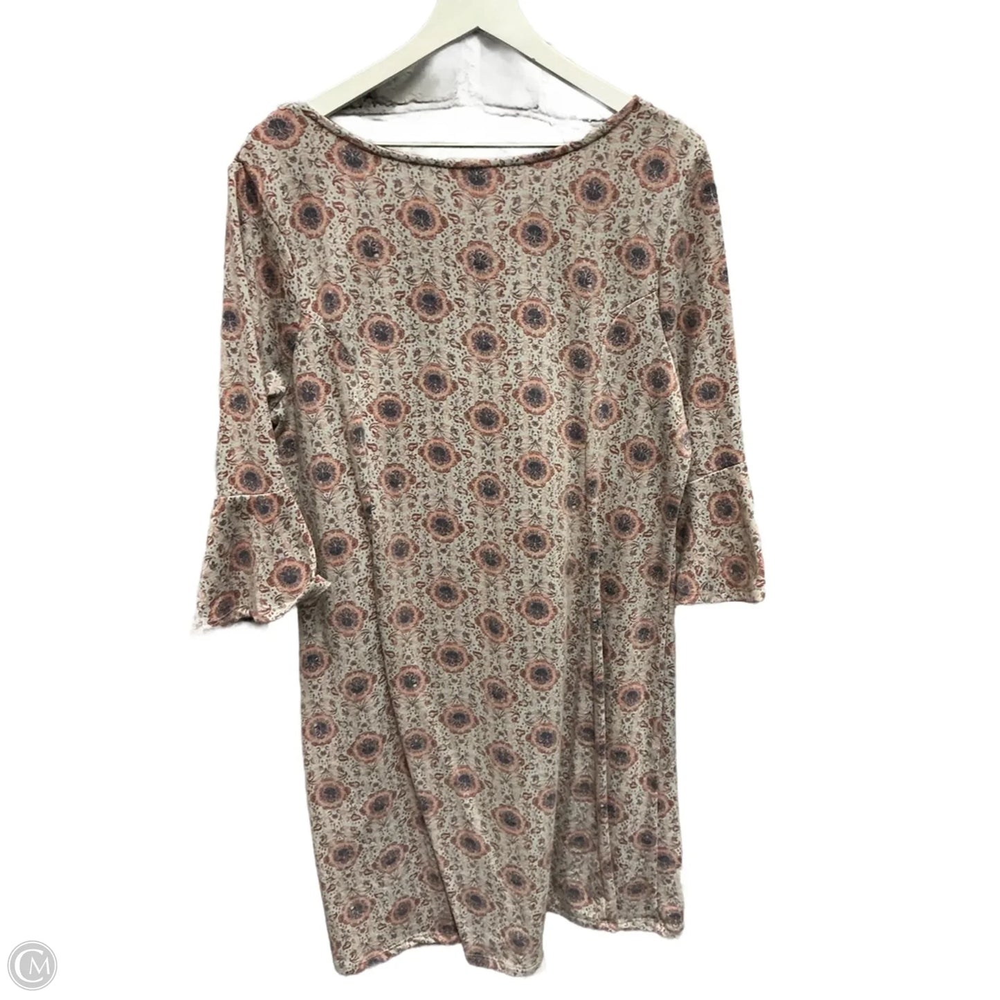 Dress Casual Short By Massini In Peach, Size: 1x