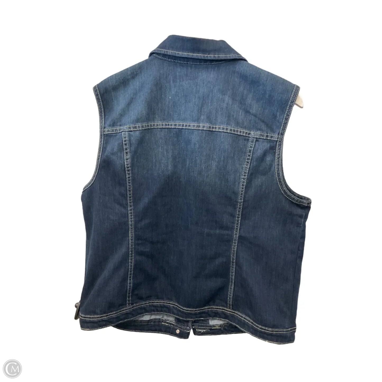 Vest Other By Christopher And Banks In Blue Denim, Size: L