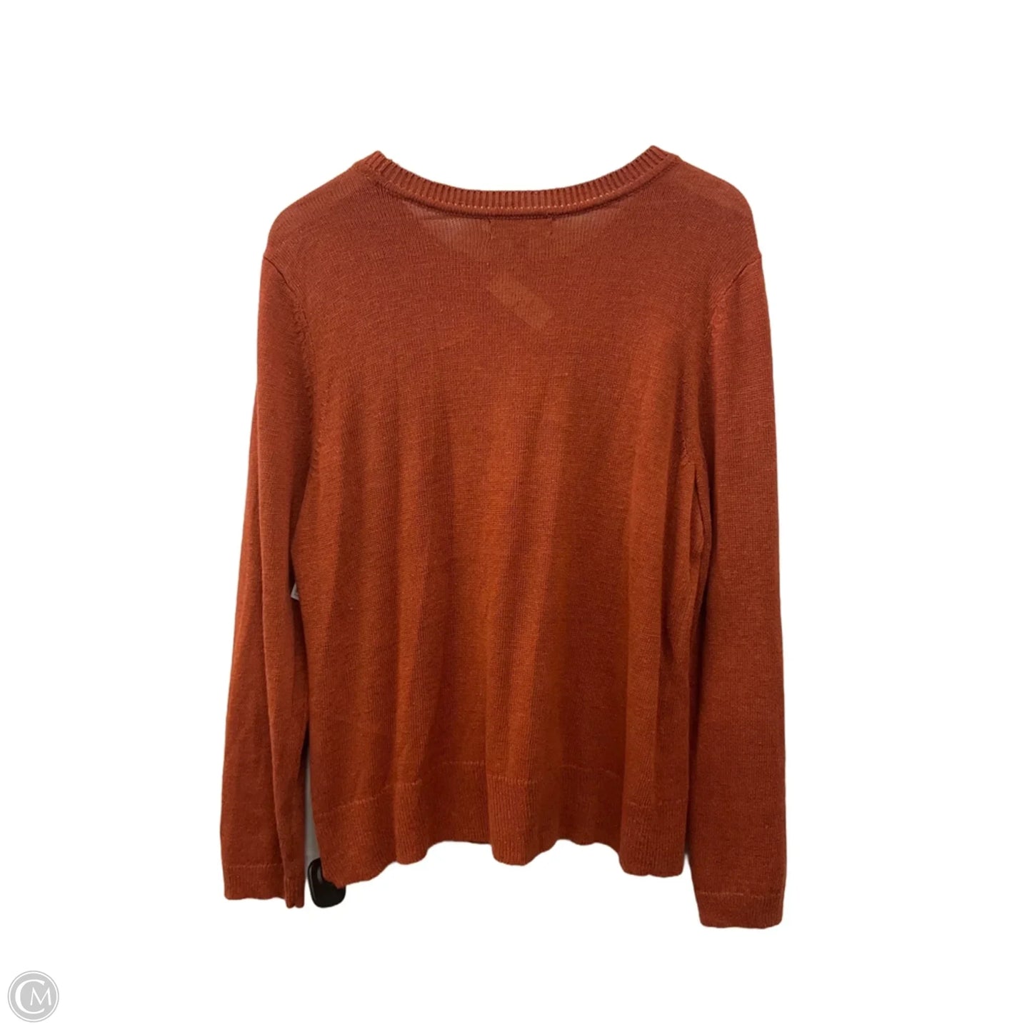 Top Long Sleeve By Banana Republic In Orange, Size: Xl