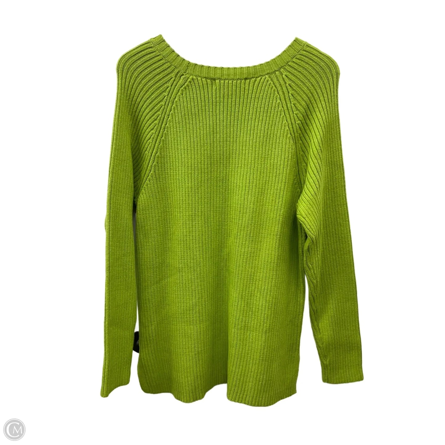 Sweater By Liz Claiborne In Green, Size: Xl