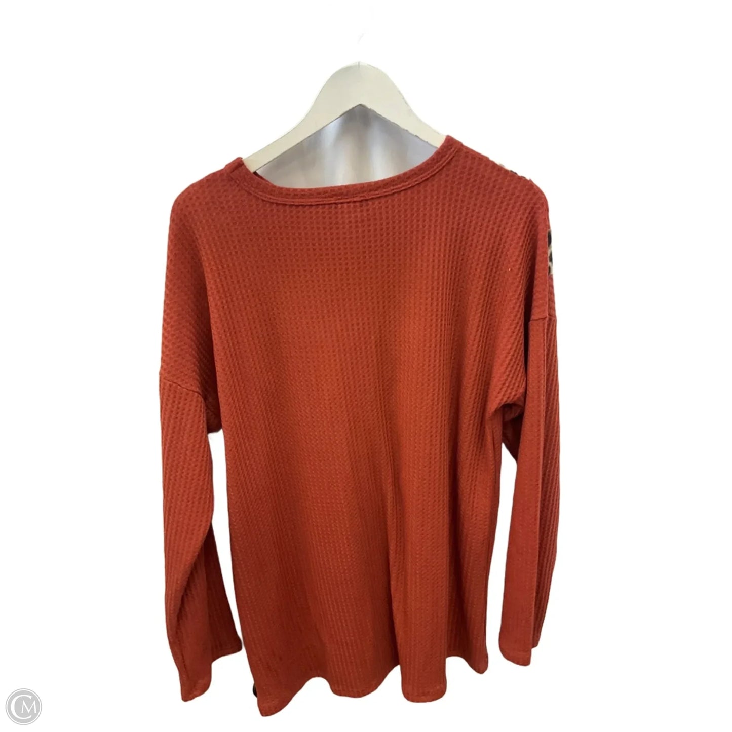 Top Long Sleeve By Heimish Usa In Orange, Size: 1x
