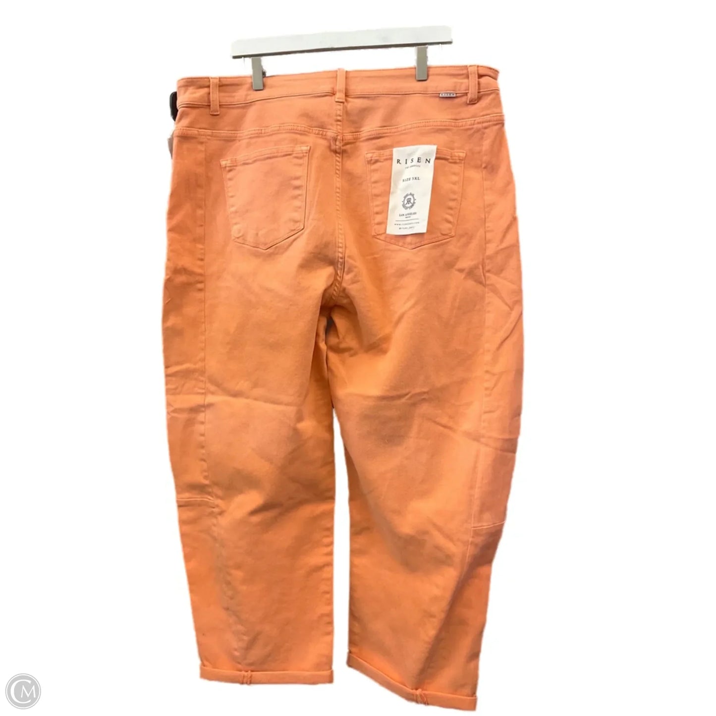 Jeans Boyfriend By Risen In Orange, Size: 3x