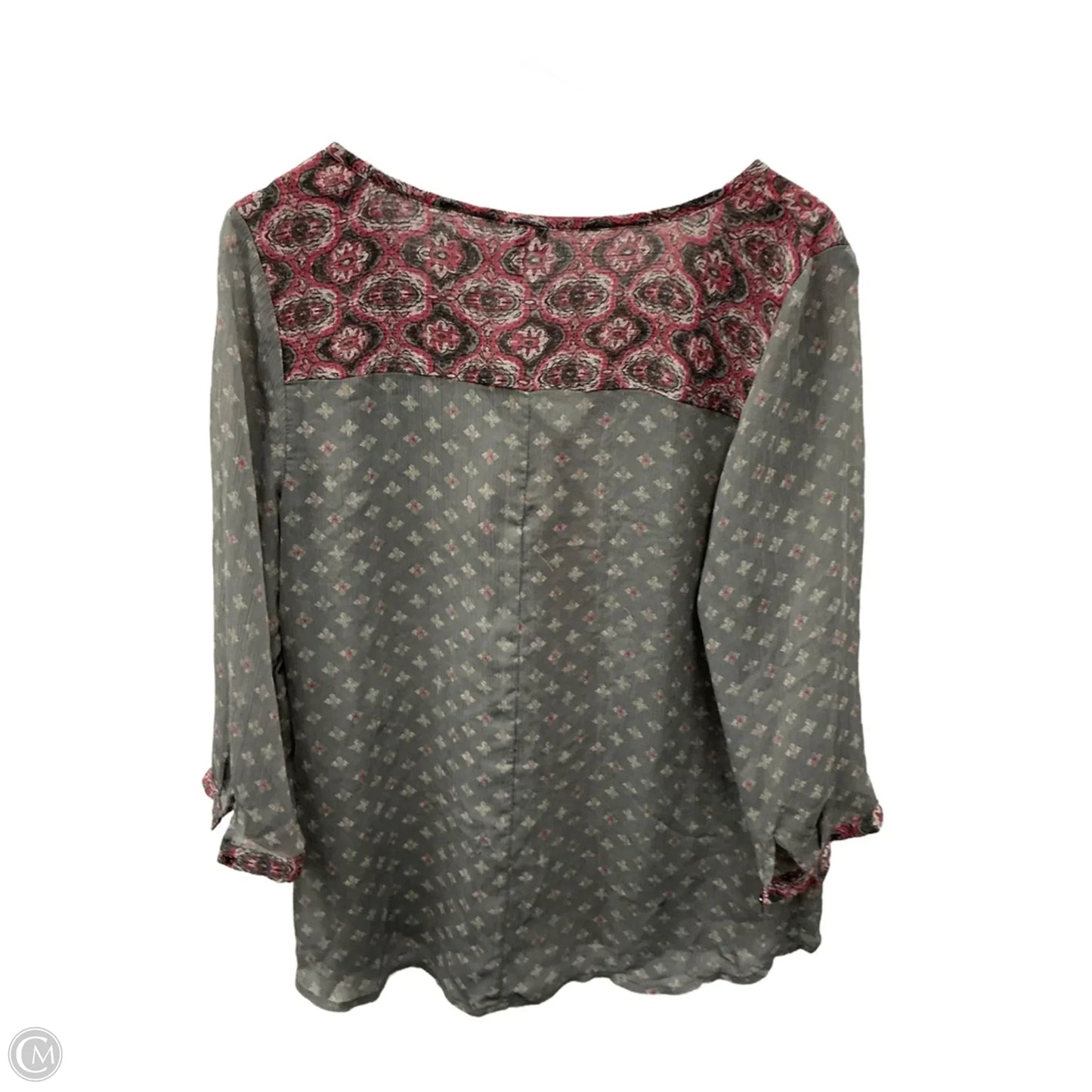 Top Long Sleeve By Maurices In Grey, Size: L