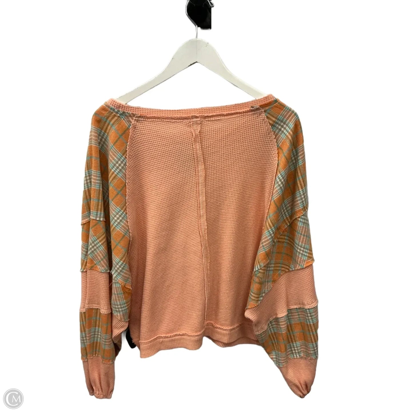 Top Long Sleeve By Pol In Orange, Size: L