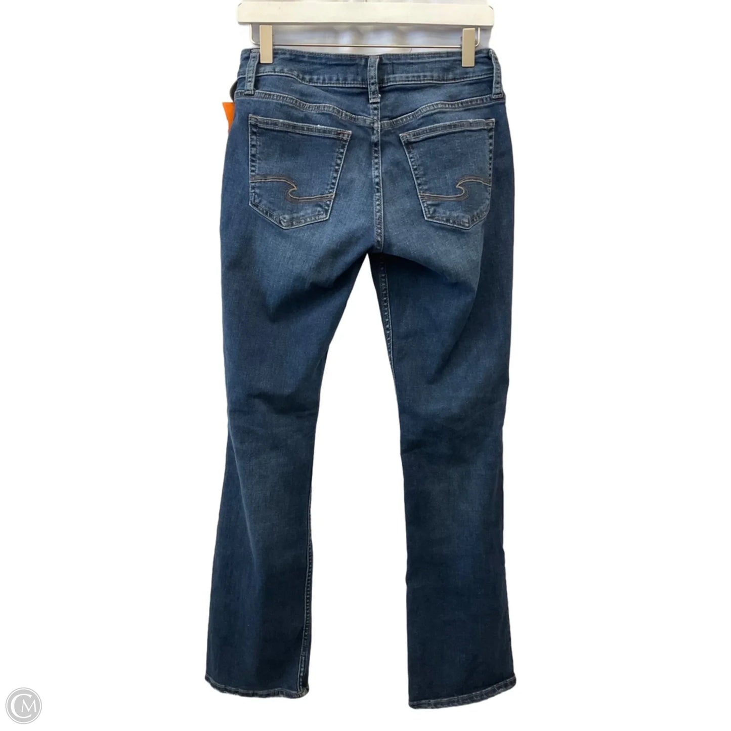 Jeans Boot Cut By Silver In Blue Denim, Size: 8