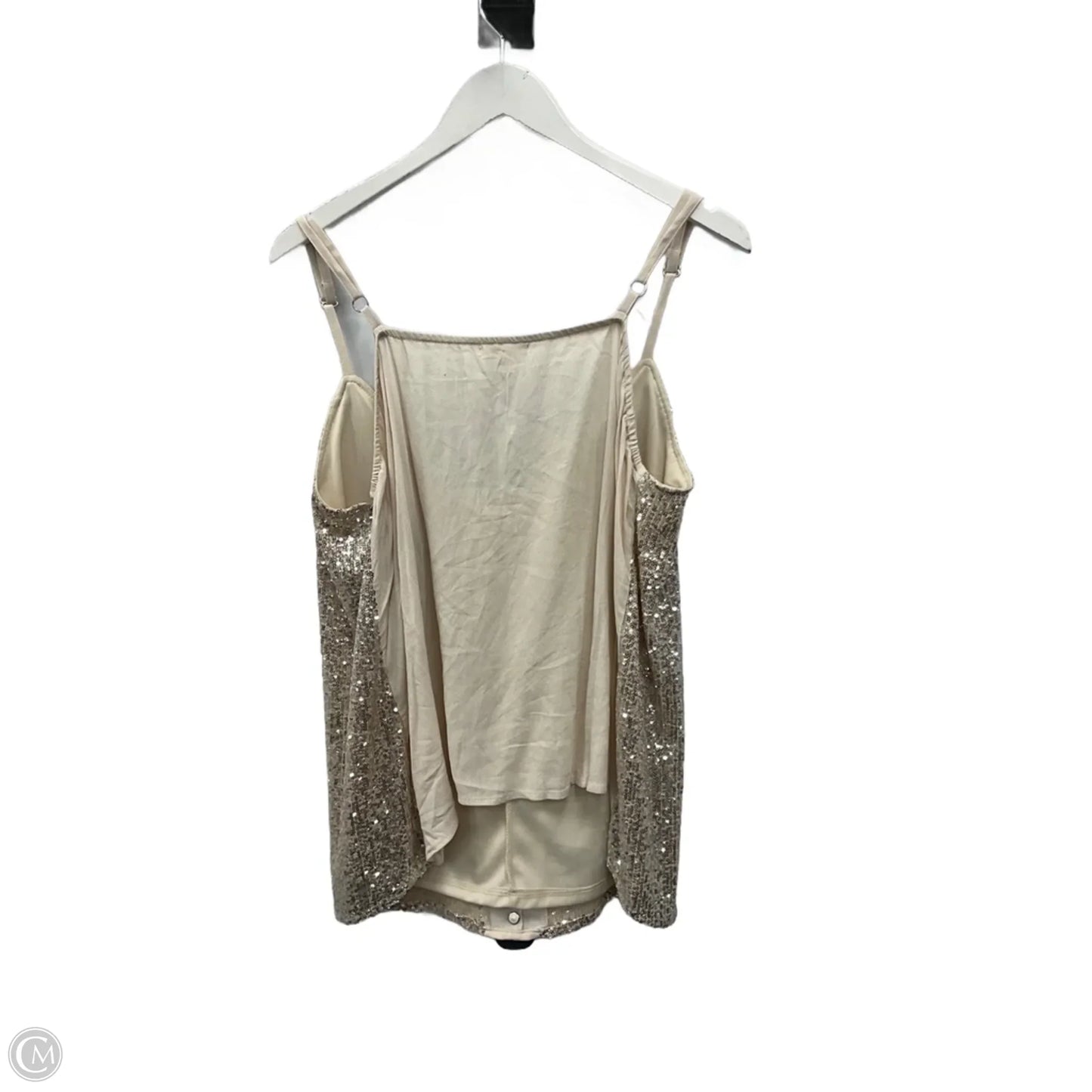 Top Sleeveless By Maurices In Gold, Size: 1x