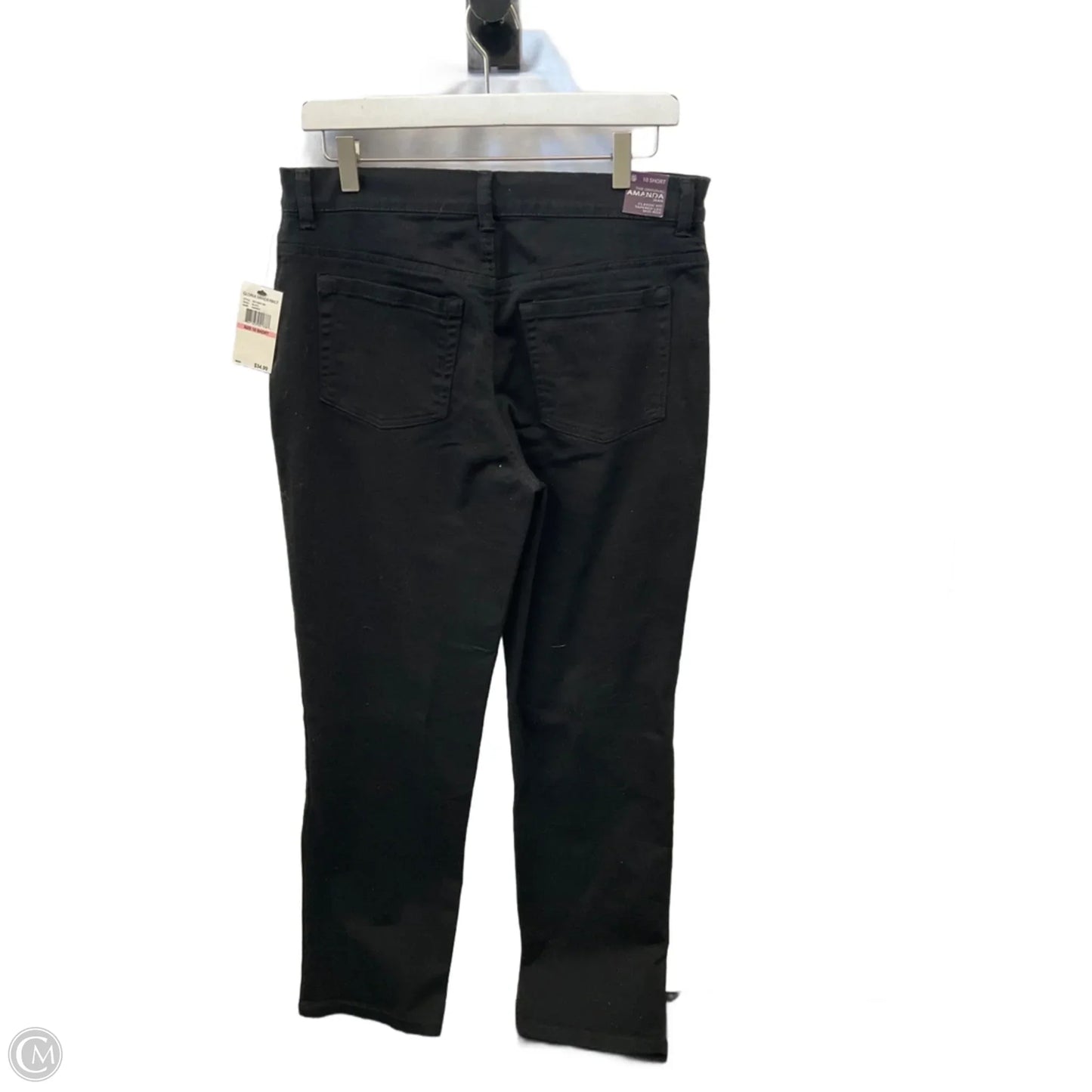 Jeans Straight By Gloria Vanderbilt In Black, Size: 10