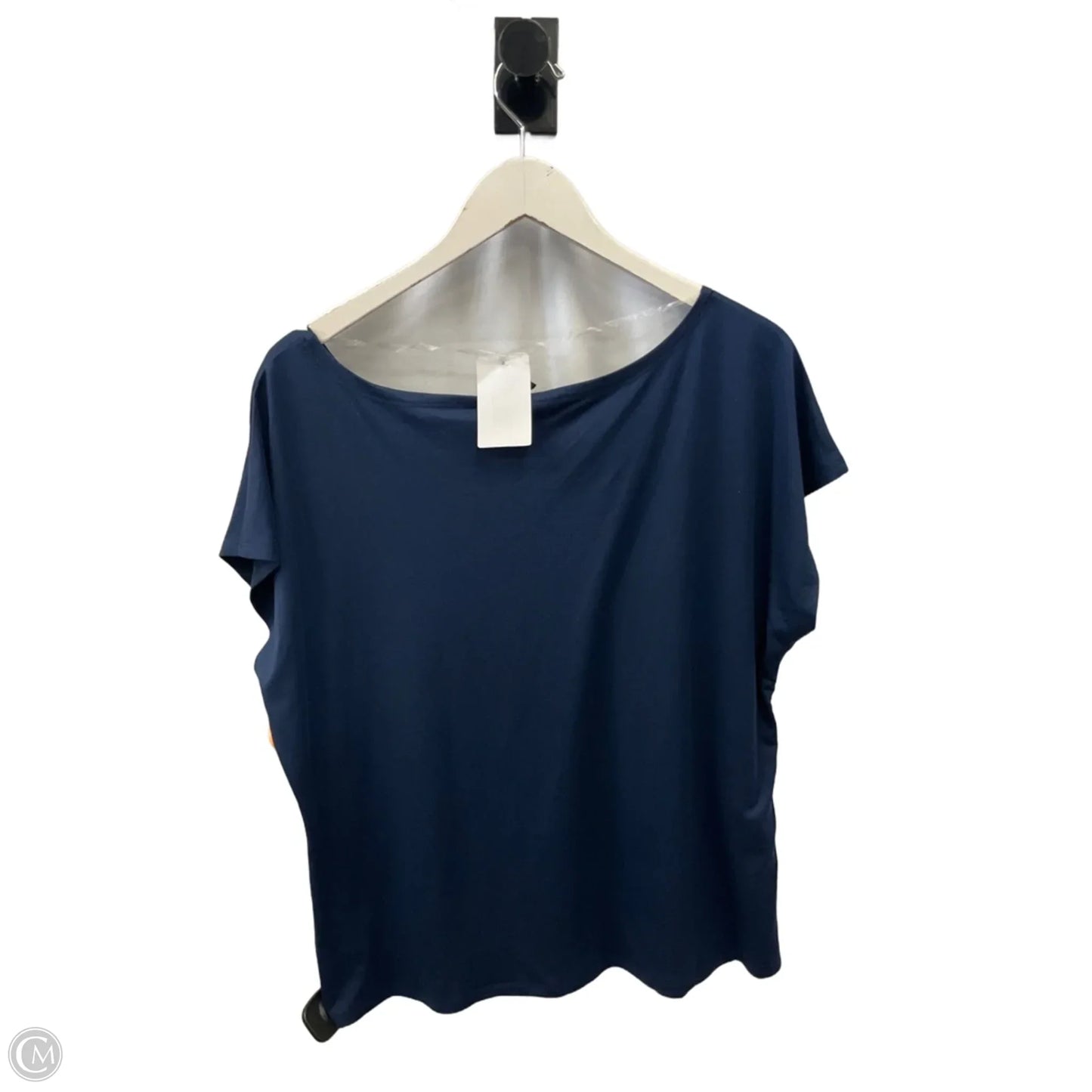 Top Short Sleeve By Bobeau In Blue, Size: L